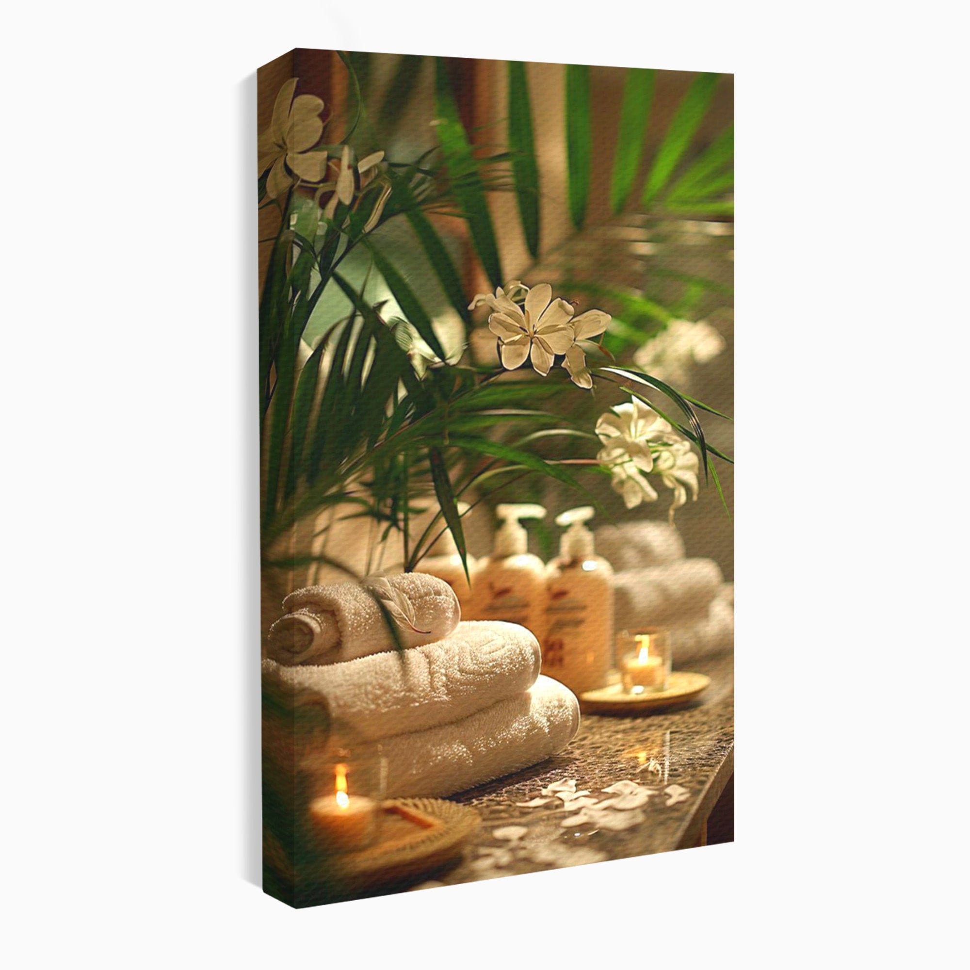Tablou Canvas Premium LuxCanva® PI1278, Oaza De Relaxare, Spa, Meditatie, Natura, Baie, Calm, Culori Vibrante