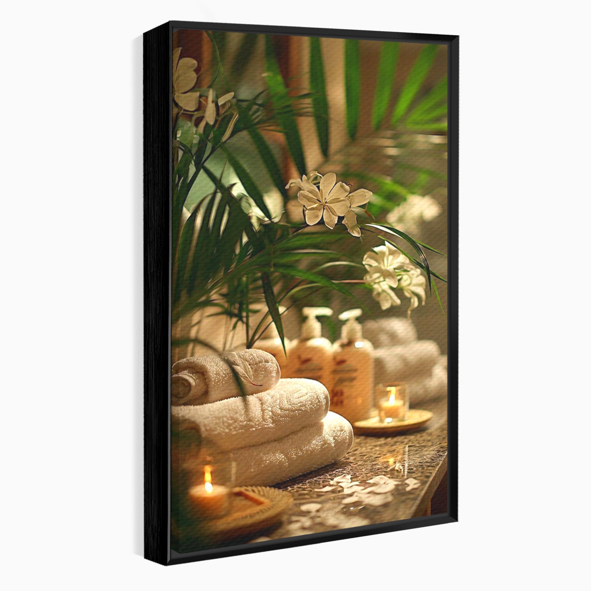 Tablou Canvas Premium LuxCanva® PI1278, Oaza De Relaxare, Spa, Meditatie, Natura, Baie, Calm, Culori Vibrante