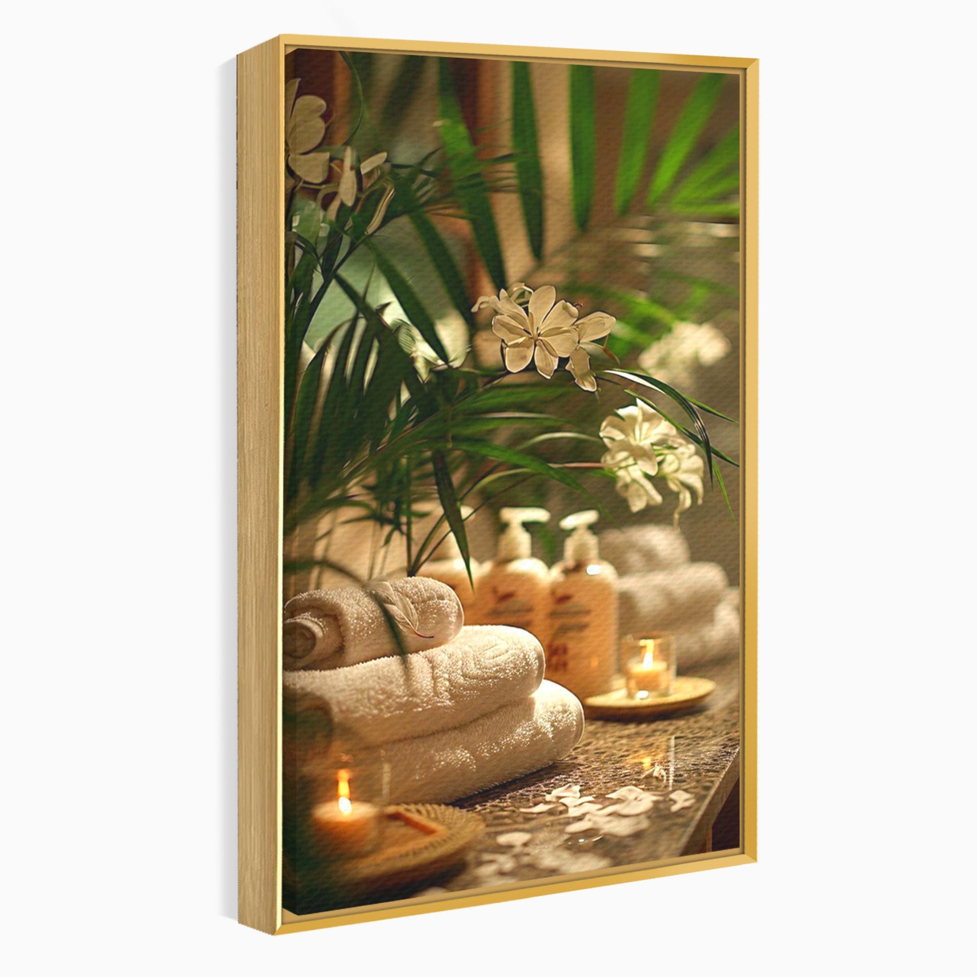 Tablou Canvas Premium LuxCanva® PI1278, Oaza De Relaxare, Spa, Meditatie, Natura, Baie, Calm, Culori Vibrante