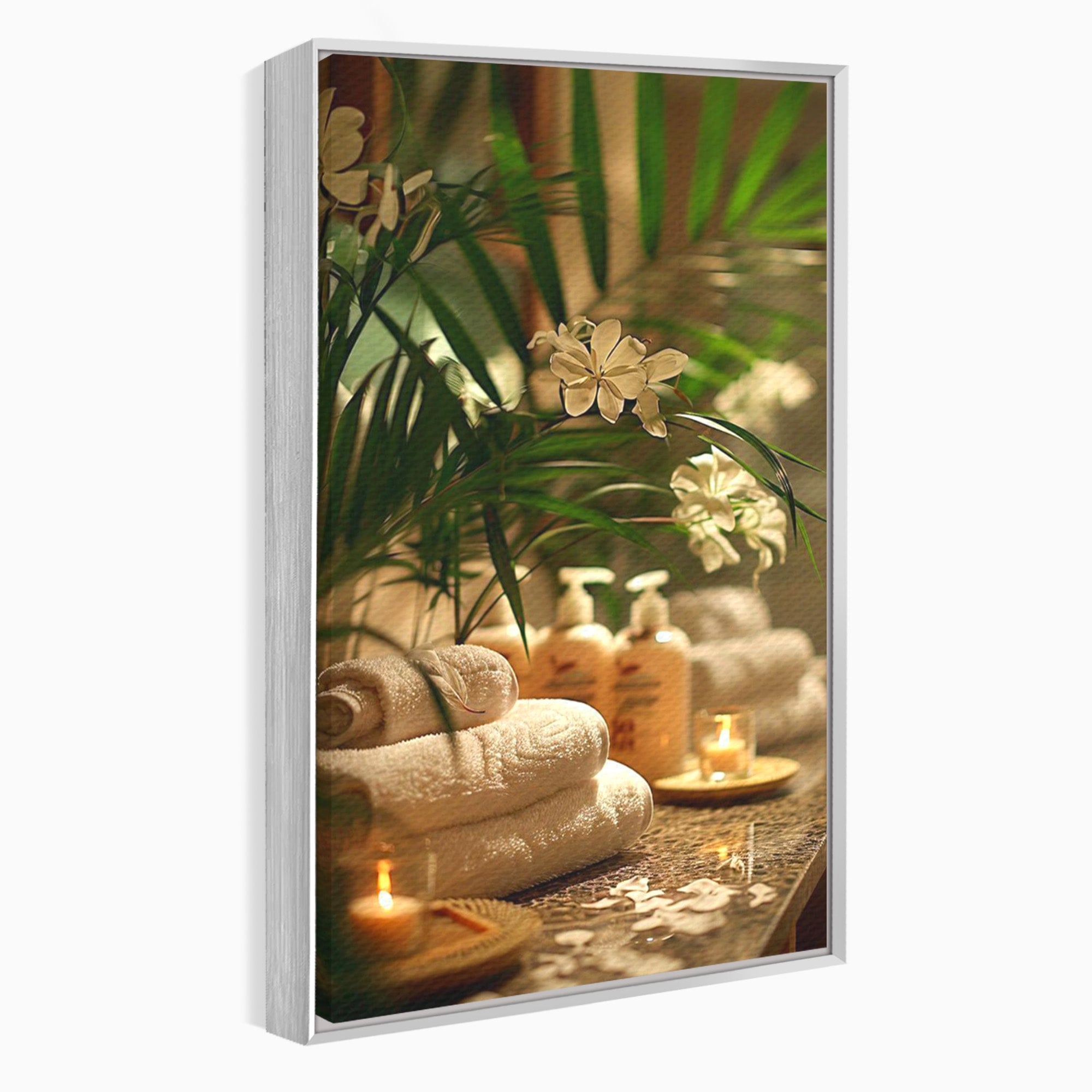 Tablou Canvas Premium LuxCanva® PI1278, Oaza De Relaxare, Spa, Meditatie, Natura, Baie, Calm, Culori Vibrante