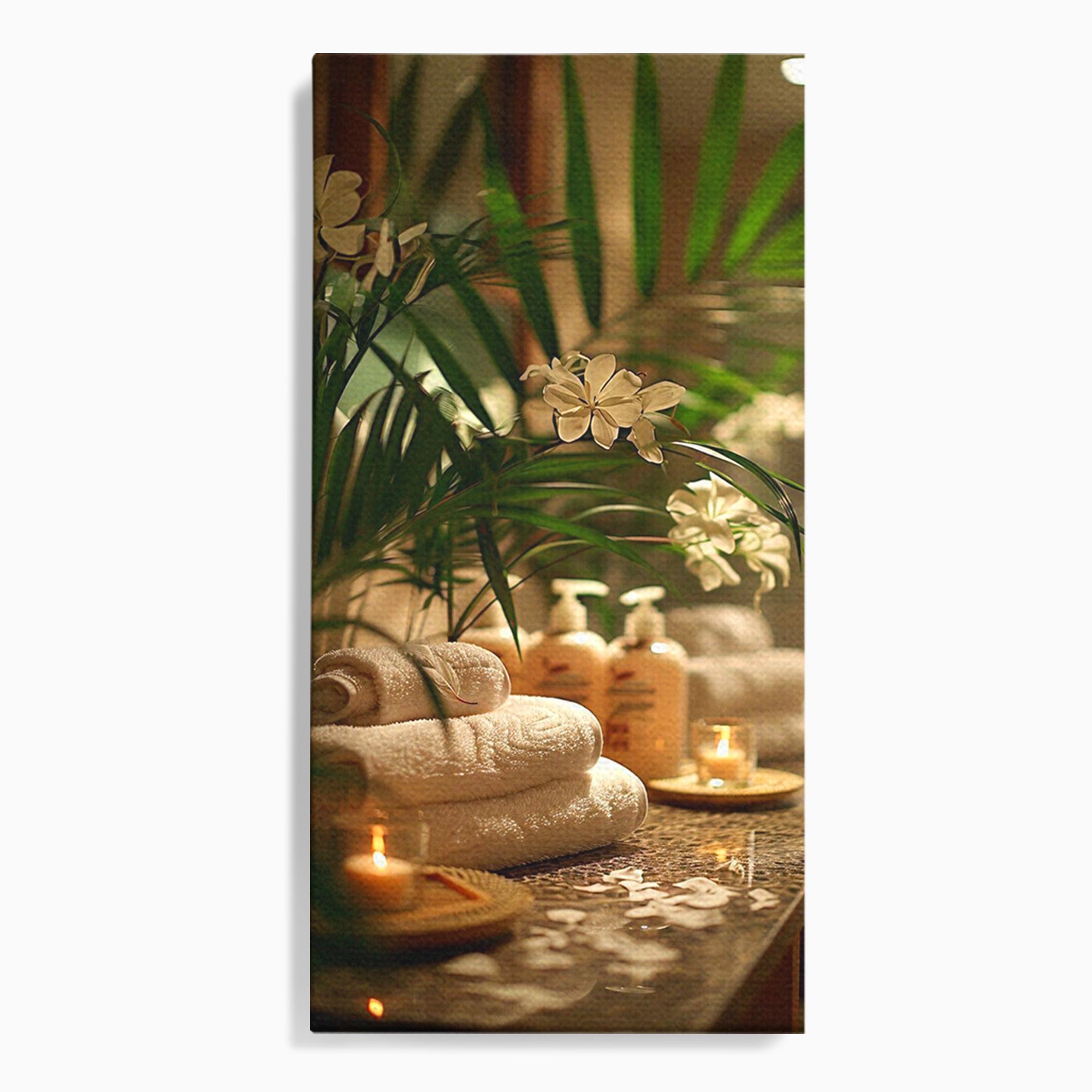 Tablou Canvas Premium LuxCanva® PI1278, Oaza De Relaxare, Spa, Meditatie, Natura, Baie, Calm, Culori Vibrante