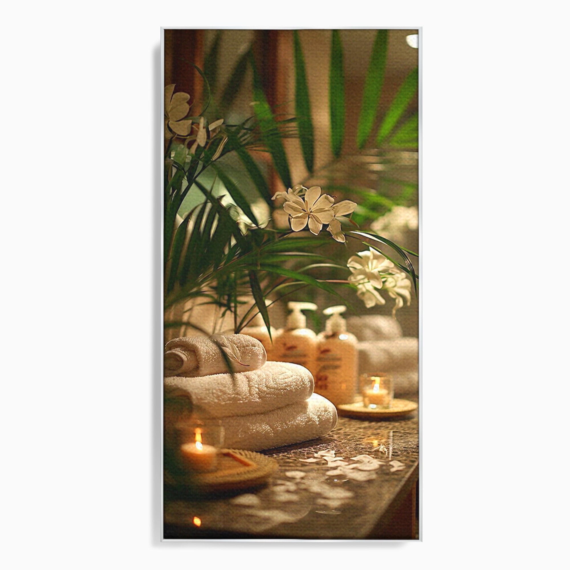 Tablou Canvas Premium LuxCanva® PI1278, Oaza De Relaxare, Spa, Meditatie, Natura, Baie, Calm, Culori Vibrante
