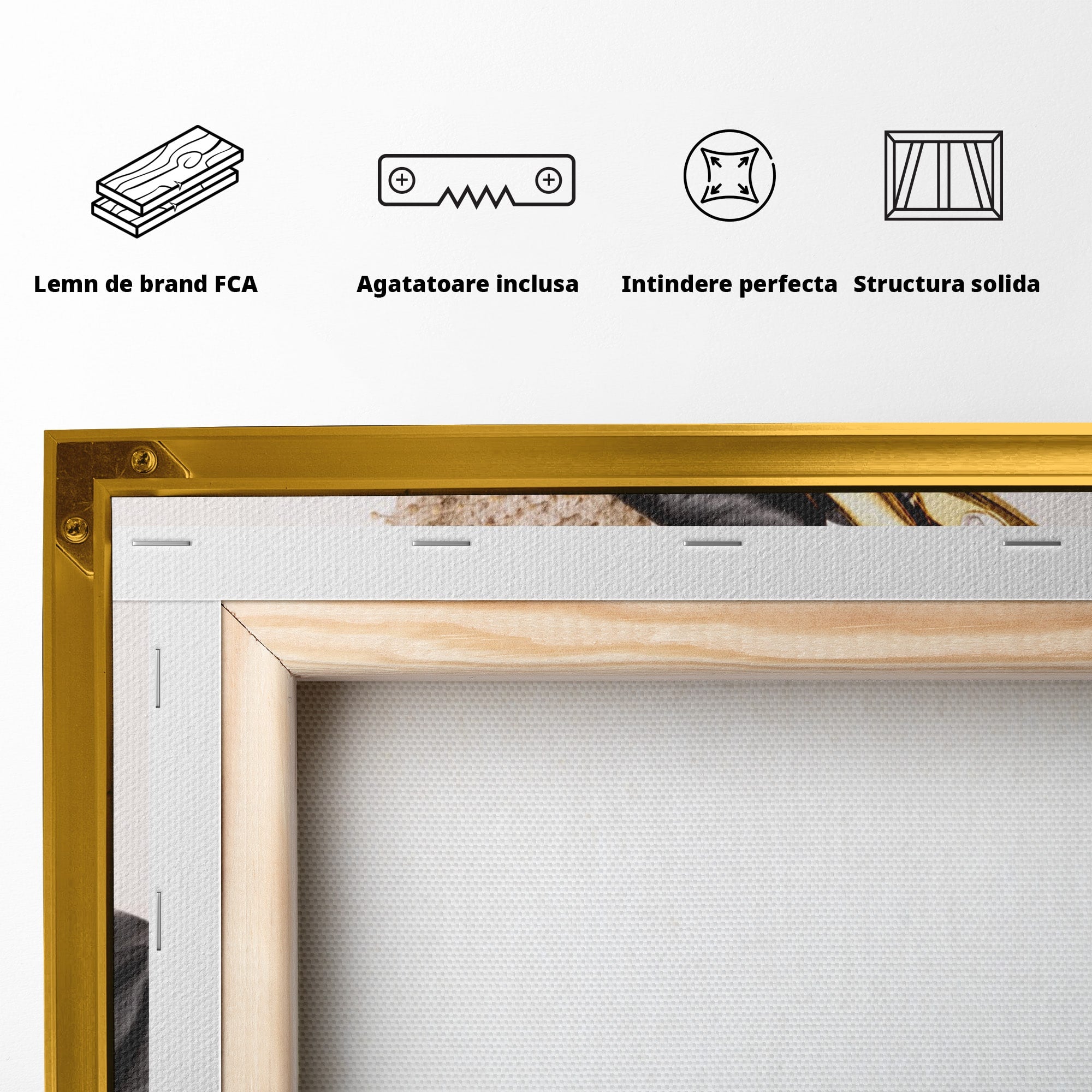 Tablou Canvas Premium LuxCanva® PI1281, Eleganta Coaforului, Perie, Eleganta, Bijuterii, Glamour, Birou, Culori Vibrante