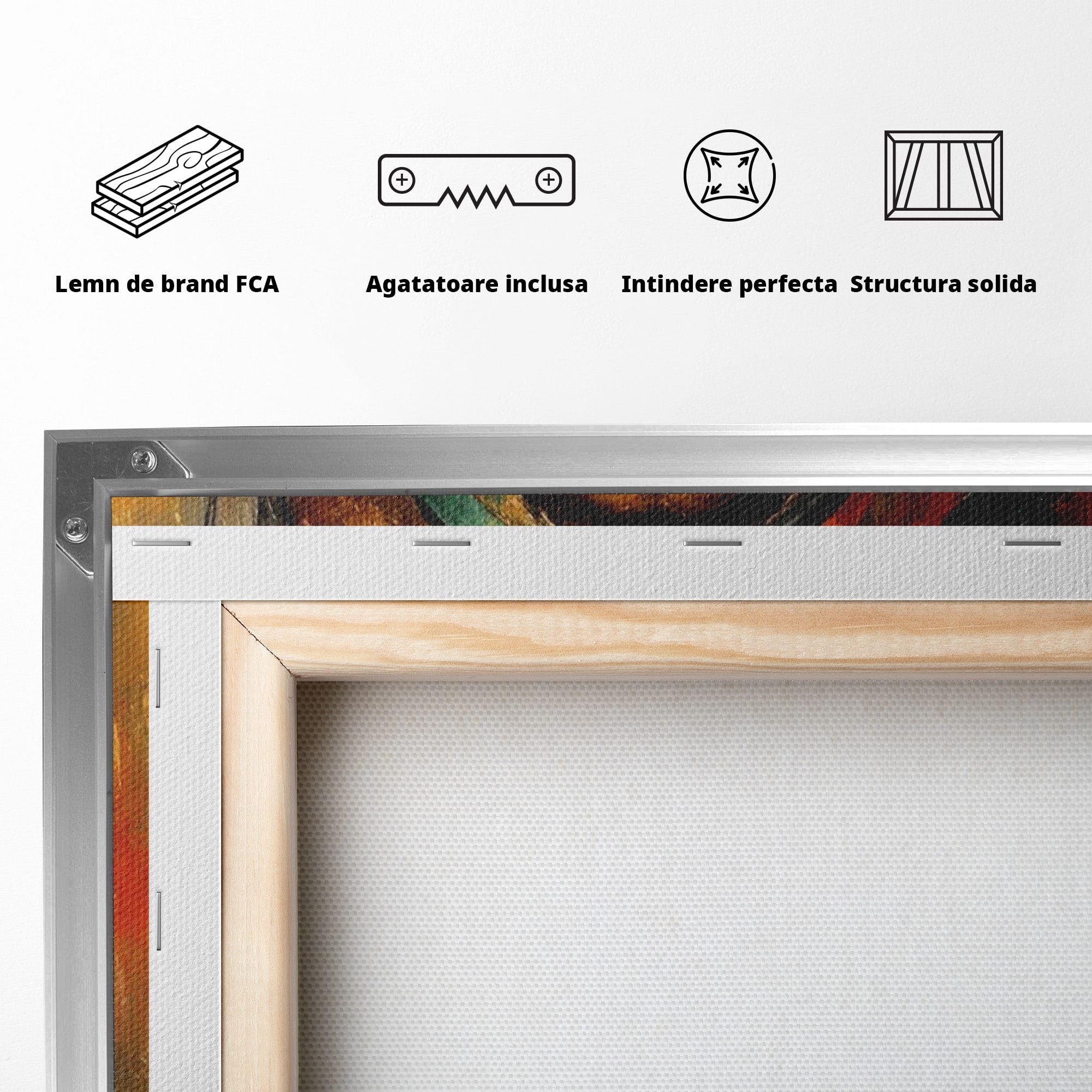Tablou Canvas Premium LuxCanva® PI1284, Privire de Safir, Femeie, Orient, Exotic, Arta, Living, Dormitor, Culori Vibrante