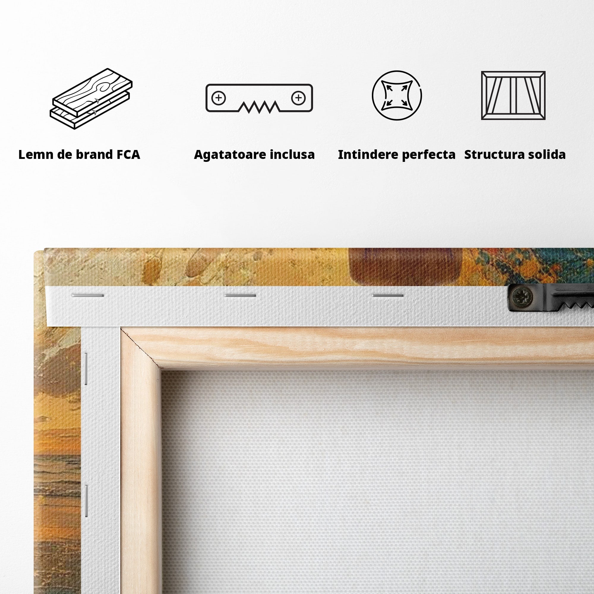 Tablou Canvas Premium LuxCanva® PI1285, Femeie La Apus, Zare, Divin, Mare, Living, Peisaj, Dormitor, Culori Vibrante