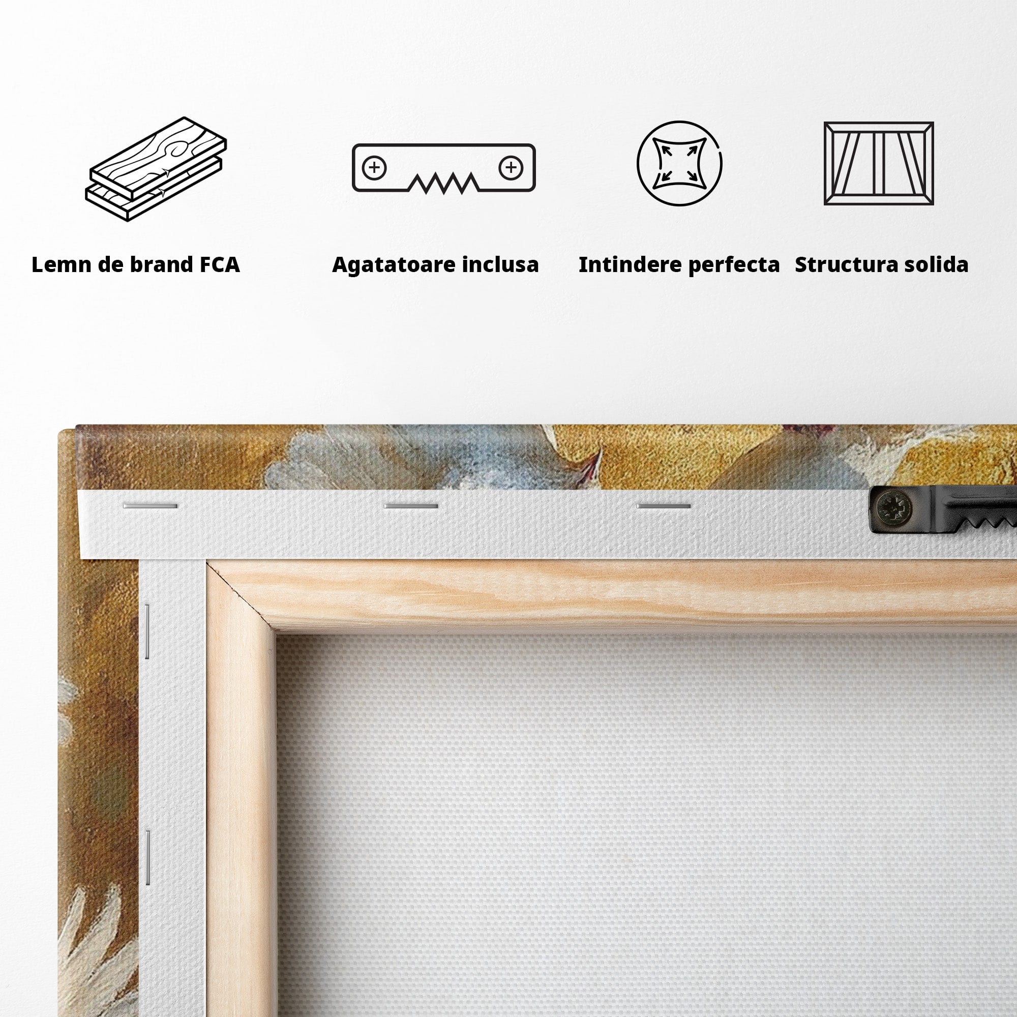 Tablou Canvas Premium LuxCanva® PI1287, Porumbei In Zbor, Cer, Aripi, Pasari, Pace, Living, Dormitor, Culori Vibrante