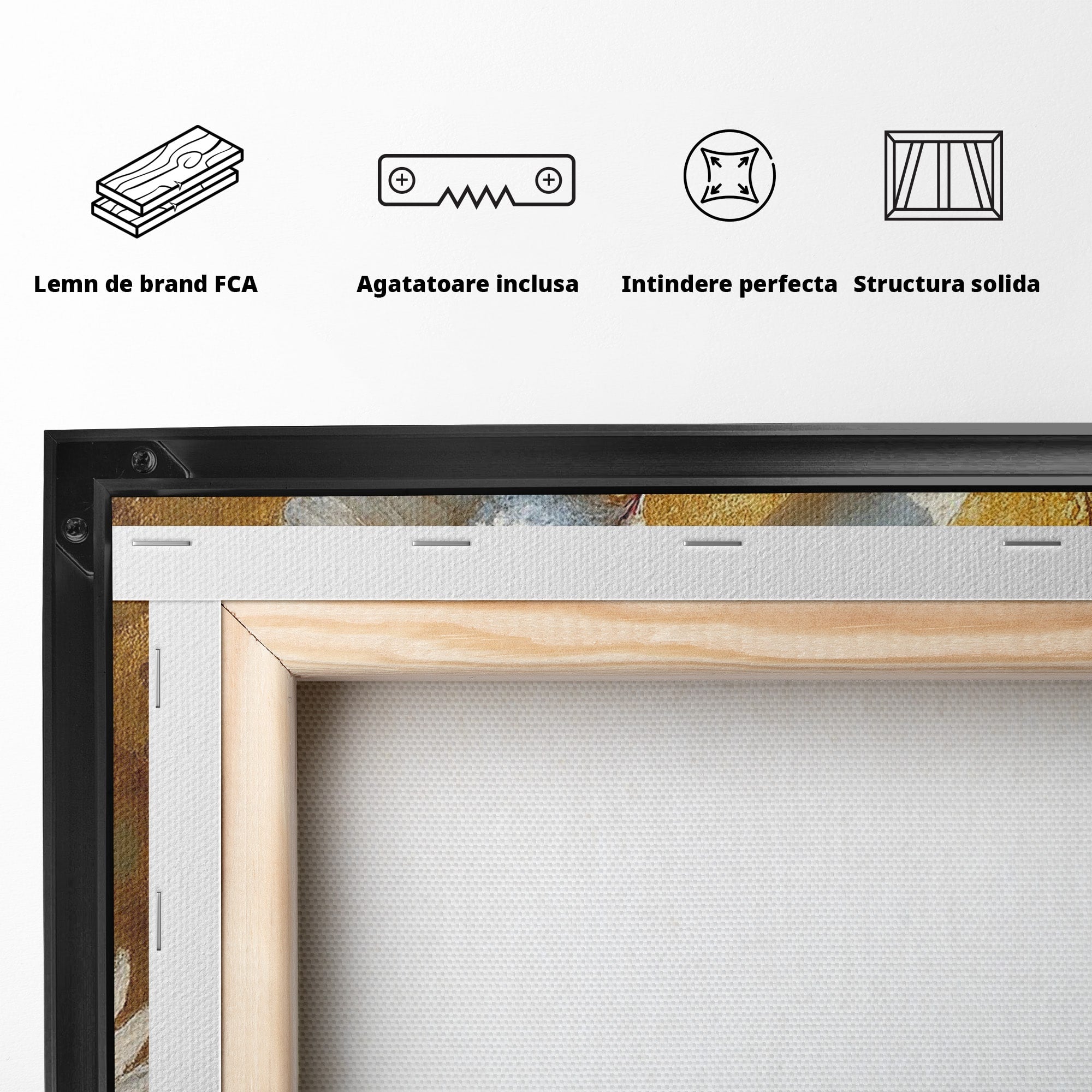 Tablou Canvas Premium LuxCanva® PI1287, Porumbei In Zbor, Cer, Aripi, Pasari, Pace, Living, Dormitor, Culori Vibrante