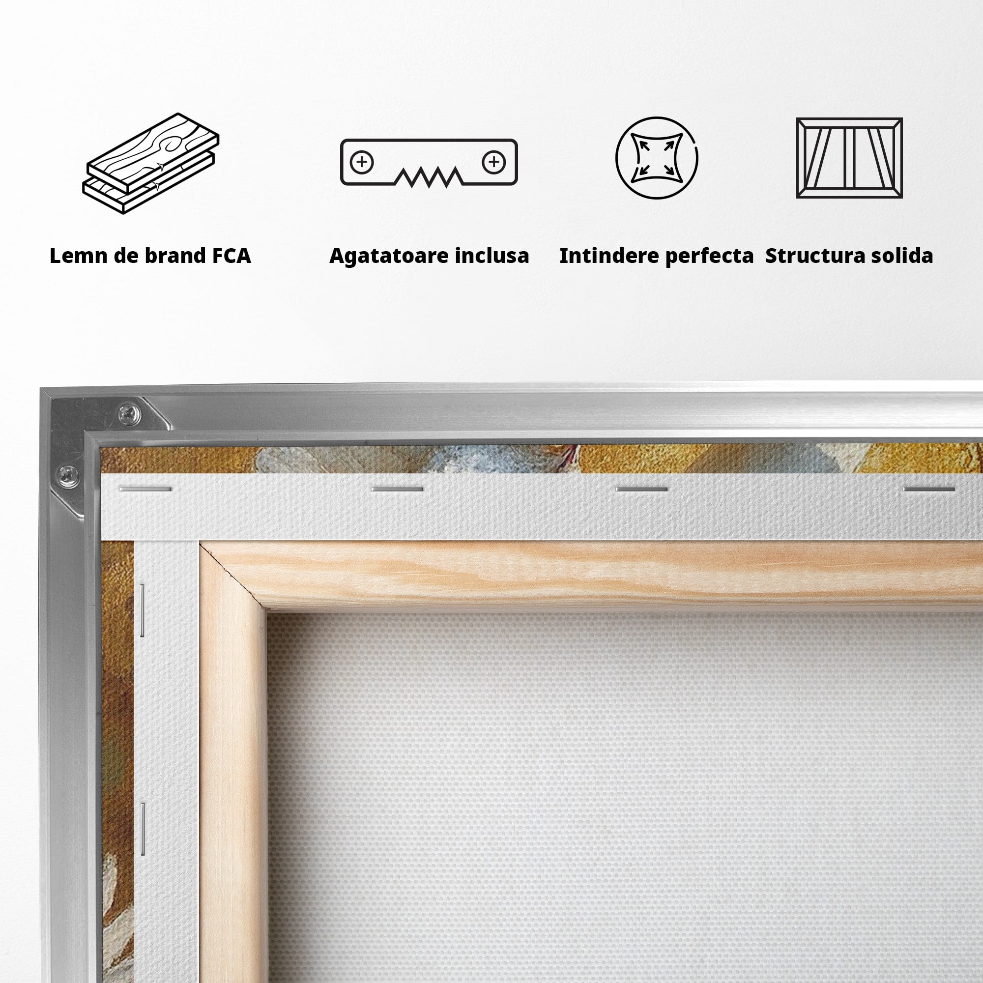 Tablou Canvas Premium LuxCanva® PI1287, Porumbei In Zbor, Cer, Aripi, Pasari, Pace, Living, Dormitor, Culori Vibrante