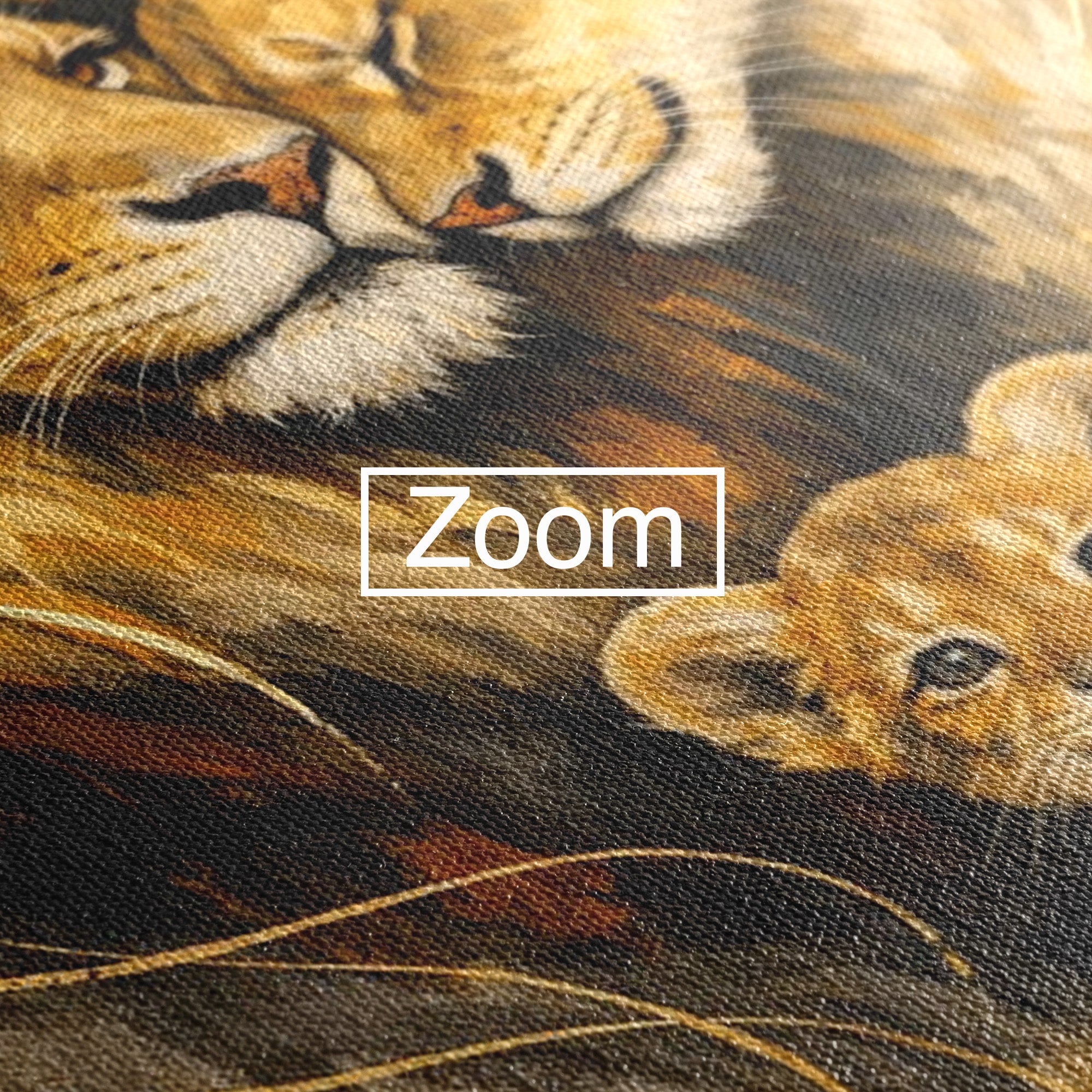 Tablou Canvas Premium LuxCanva® PI1288, Familia De Lei, Rege, Regina, Animale, Safari, Living, Culori Vibrante