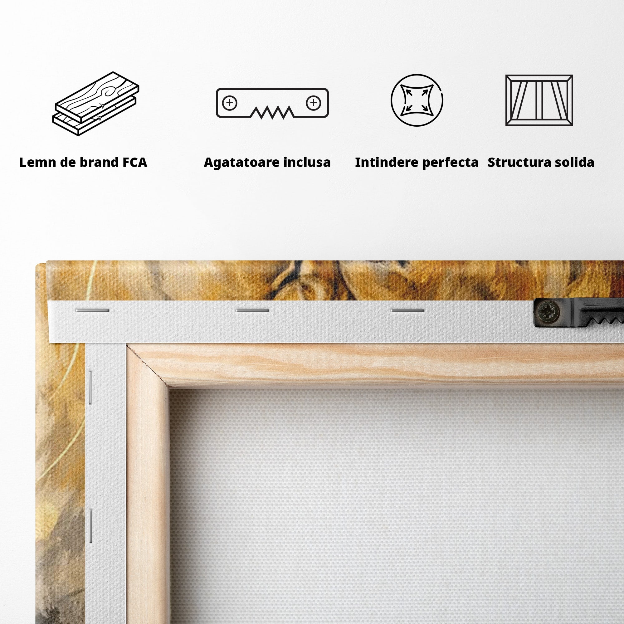 Tablou Canvas Premium LuxCanva® PI1288, Familia De Lei, Rege, Regina, Animale, Safari, Living, Culori Vibrante