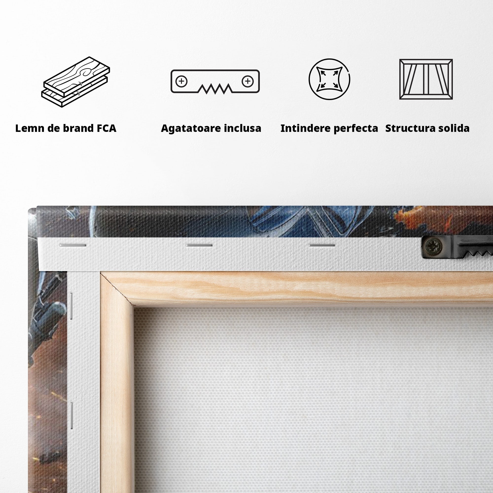 Tablou Canvas Premium LuxCanva® PI1292, Elicopter In Flacari, Razboi, Actiune, Explozie, Aventura, Dormitor, Living, Culori Vibrante