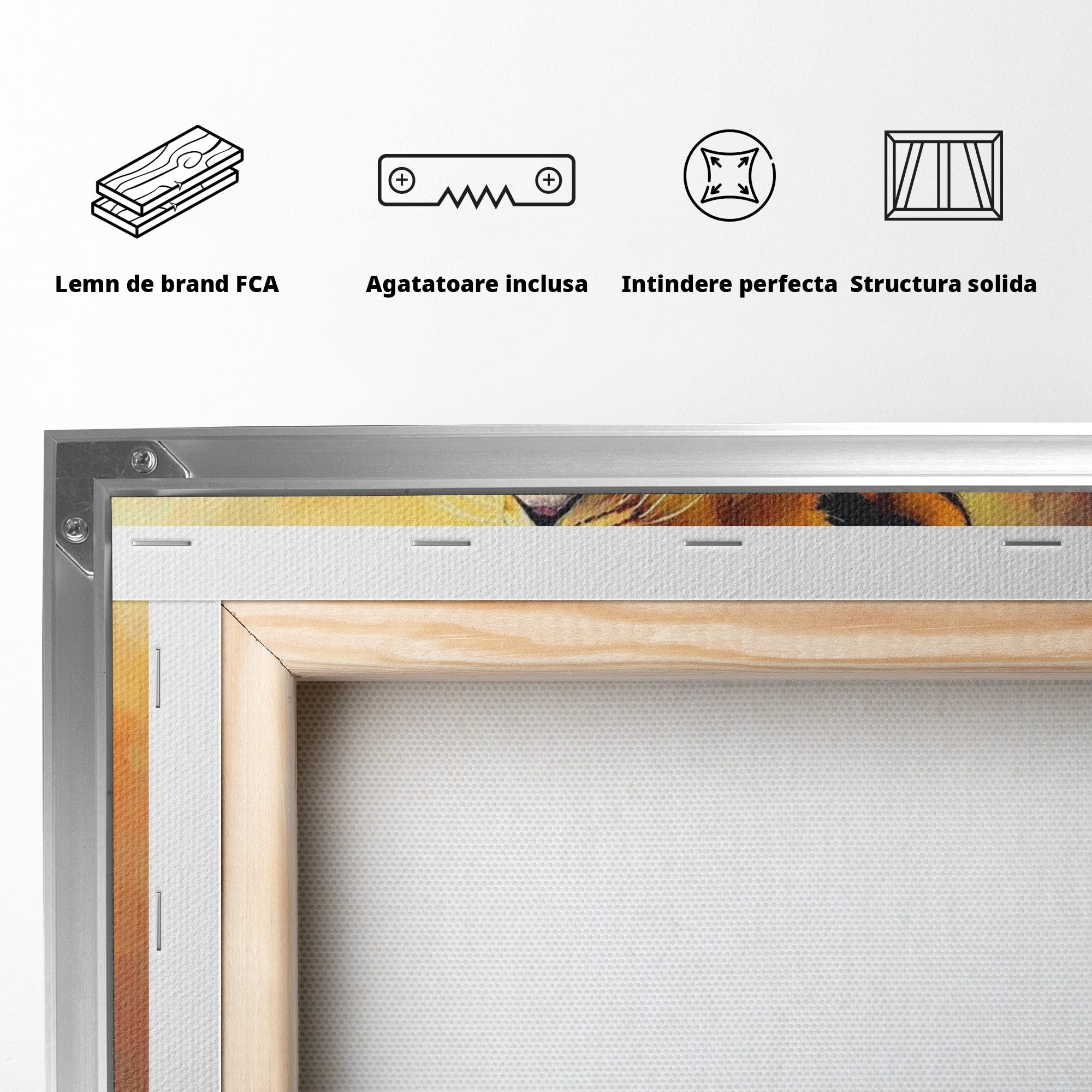 Tablou Canvas Premium LuxCanva® PI1293, Pui De Leu Privind Spre Cer, Simba, Animale, Safari, Inspiratie, Dormitor, Culori Vibrante