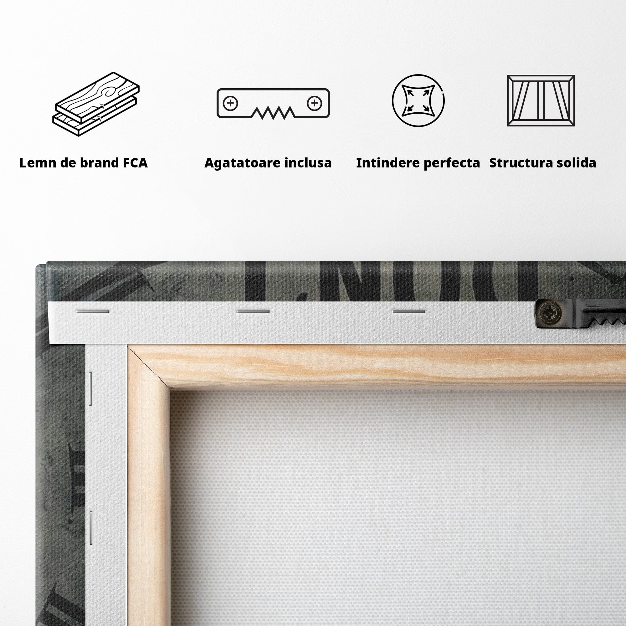 Tablou Canvas Premium LuxCanva® PI1300, Ceasul Timpului, Orologiu, Timp, Motivational, Birou, Living, Culori Vibrante