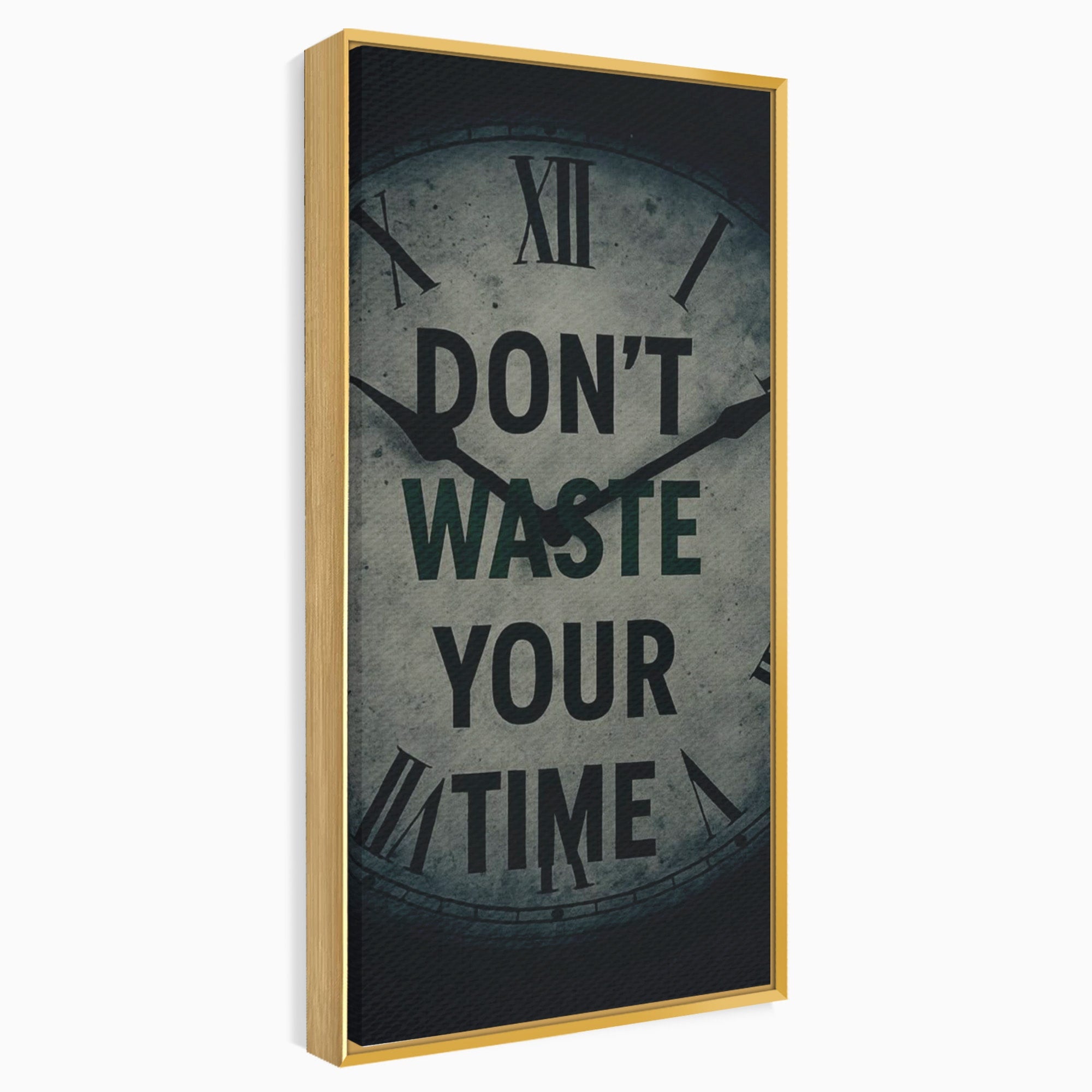 Tablou Canvas Premium LuxCanva® PI1300, Ceasul Timpului, Orologiu, Timp, Motivational, Birou, Living, Culori Vibrante