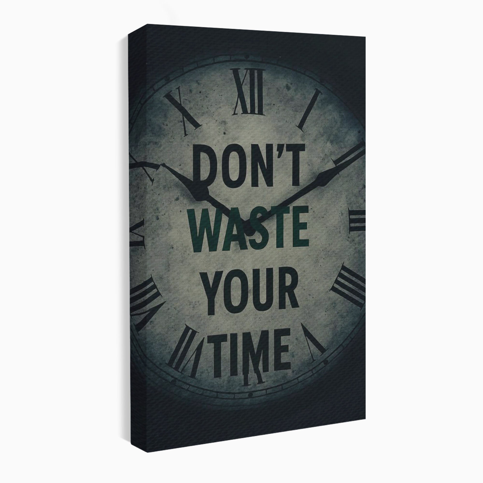 Tablou Canvas Premium LuxCanva® PI1300, Ceasul Timpului, Orologiu, Timp, Motivational, Birou, Living, Culori Vibrante