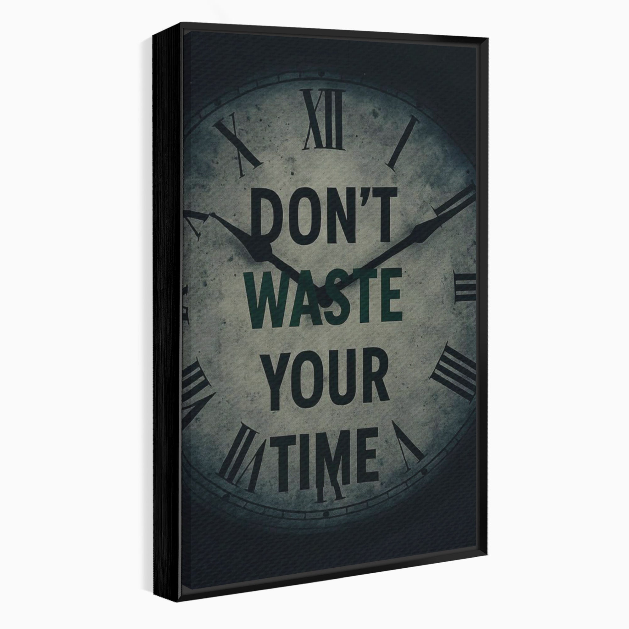 Tablou Canvas Premium LuxCanva® PI1300, Ceasul Timpului, Orologiu, Timp, Motivational, Birou, Living, Culori Vibrante