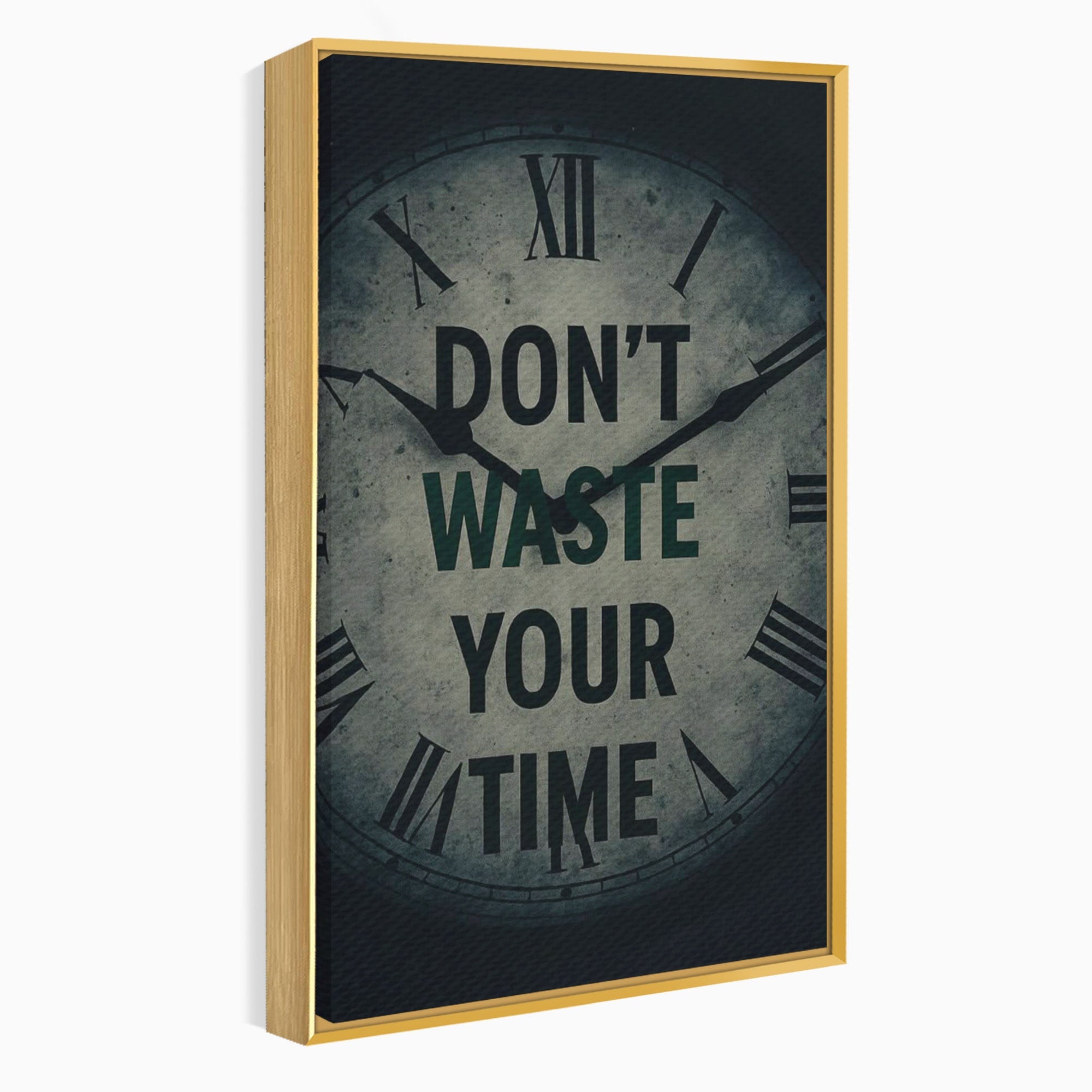 Tablou Canvas Premium LuxCanva® PI1300, Ceasul Timpului, Orologiu, Timp, Motivational, Birou, Living, Culori Vibrante