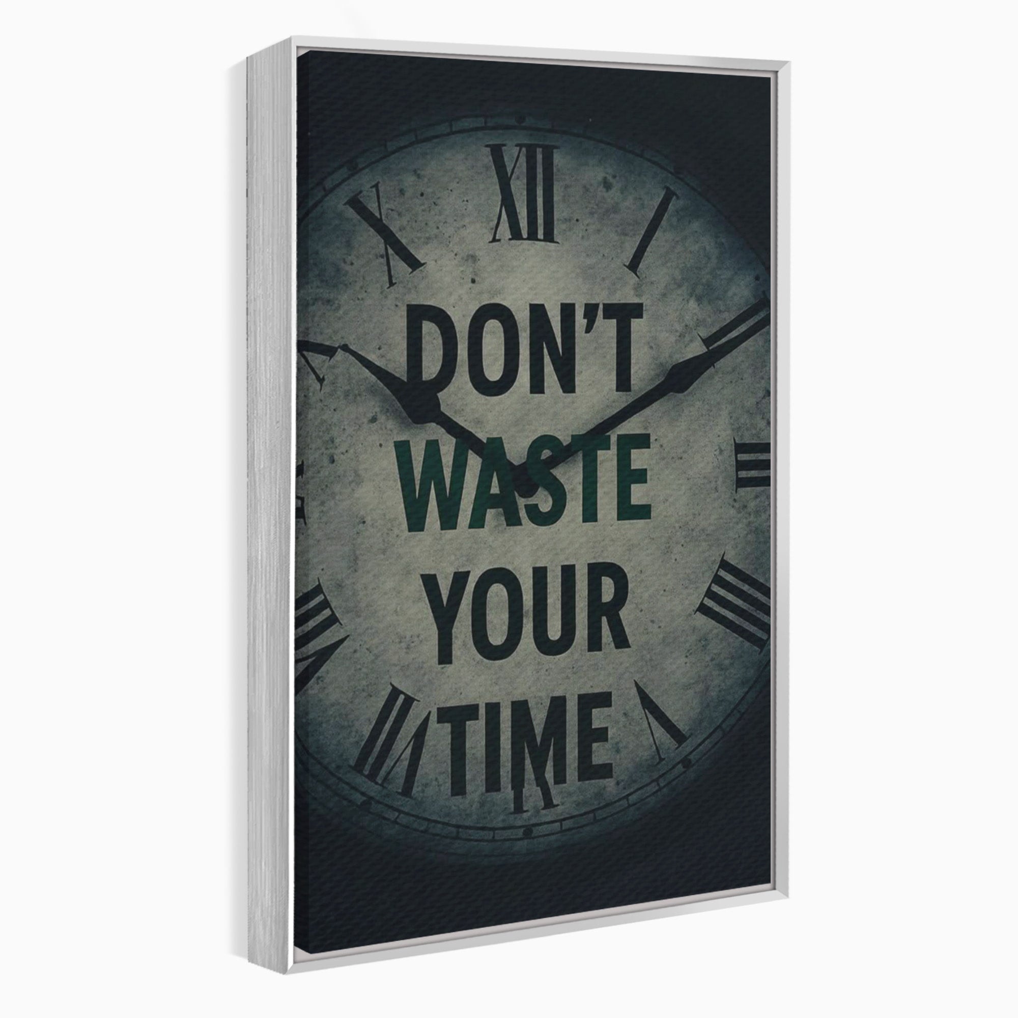 Tablou Canvas Premium LuxCanva® PI1300, Ceasul Timpului, Orologiu, Timp, Motivational, Birou, Living, Culori Vibrante