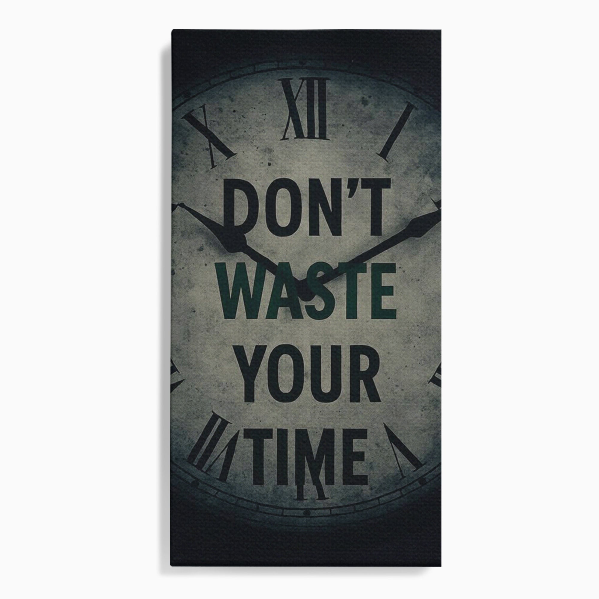 Tablou Canvas Premium LuxCanva® PI1300, Ceasul Timpului, Orologiu, Timp, Motivational, Birou, Living, Culori Vibrante