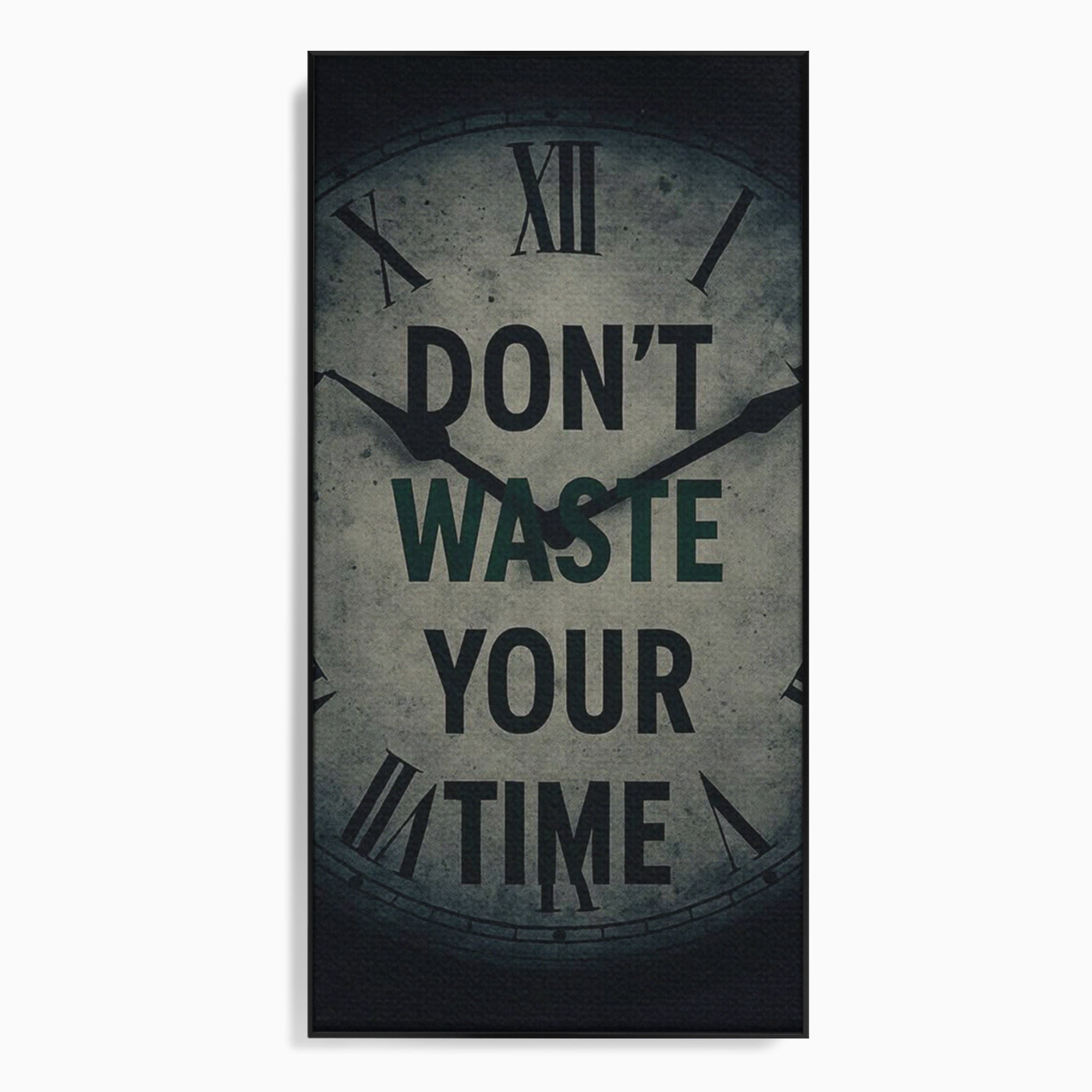 Tablou Canvas Premium LuxCanva® PI1300, Ceasul Timpului, Orologiu, Timp, Motivational, Birou, Living, Culori Vibrante