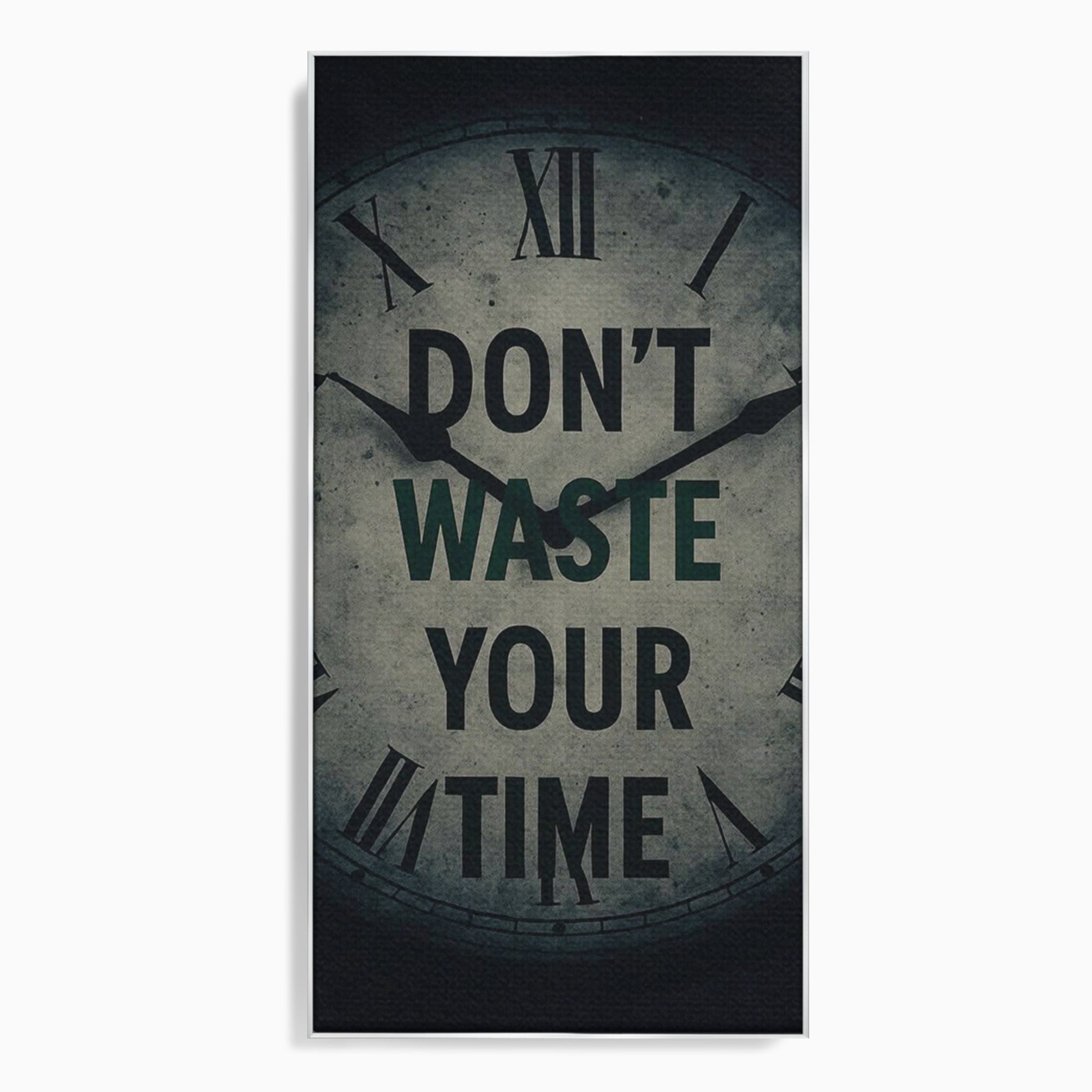 Tablou Canvas Premium LuxCanva® PI1300, Ceasul Timpului, Orologiu, Timp, Motivational, Birou, Living, Culori Vibrante