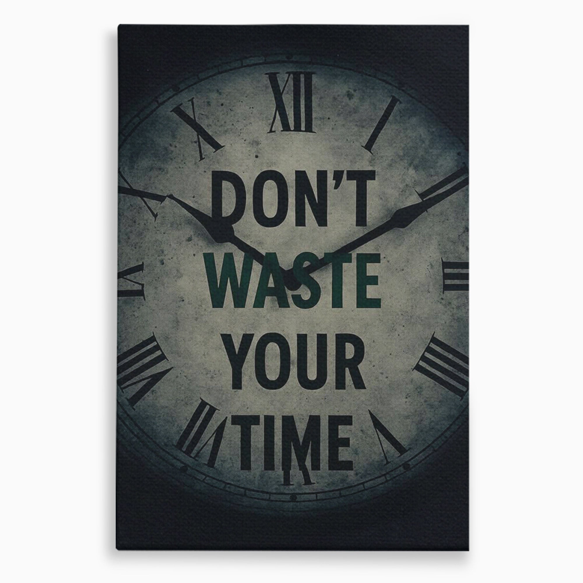 Tablou Canvas Premium LuxCanva® PI1300, Ceasul Timpului, Orologiu, Timp, Motivational, Birou, Living, Culori Vibrante