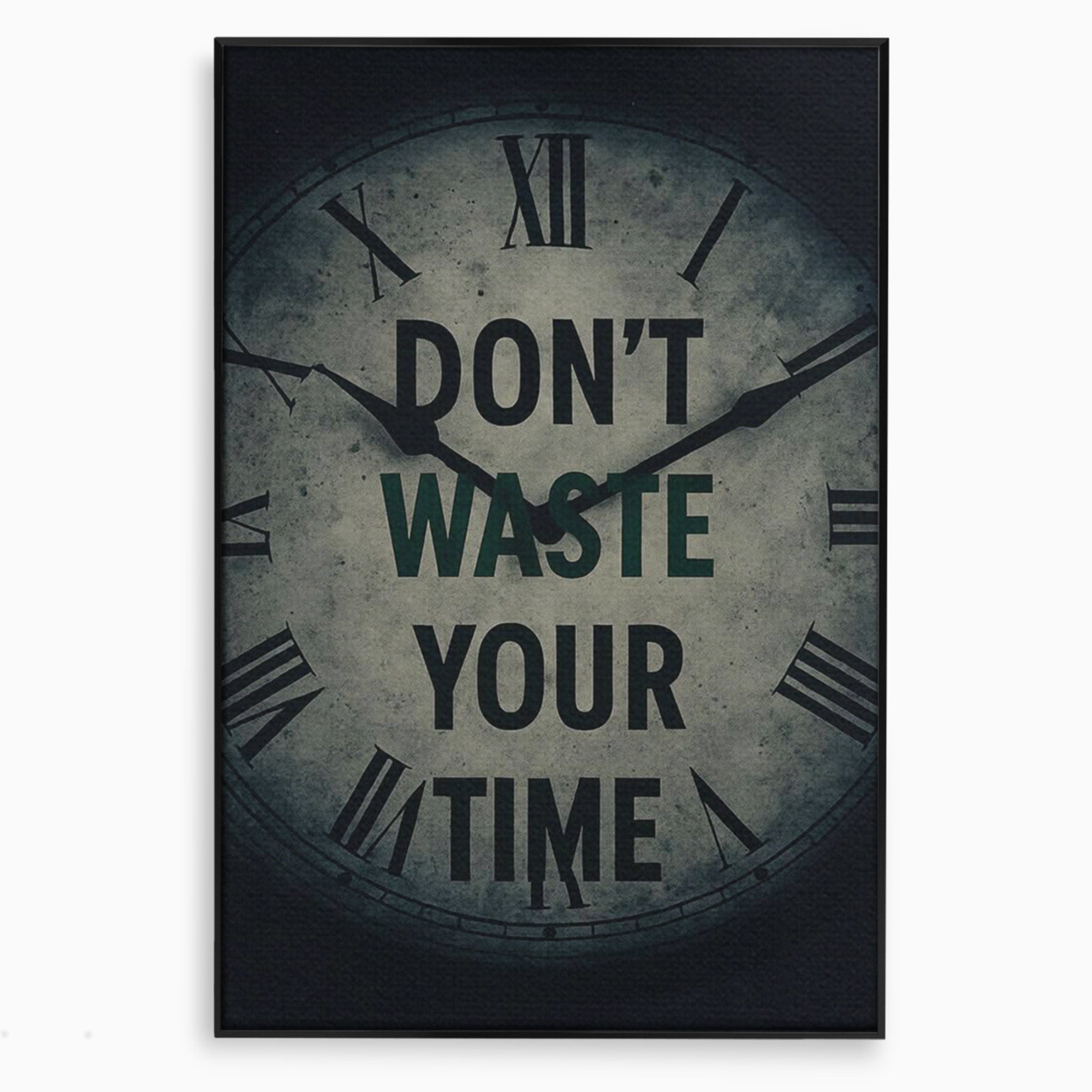 Tablou Canvas Premium LuxCanva® PI1300, Ceasul Timpului, Orologiu, Timp, Motivational, Birou, Living, Culori Vibrante