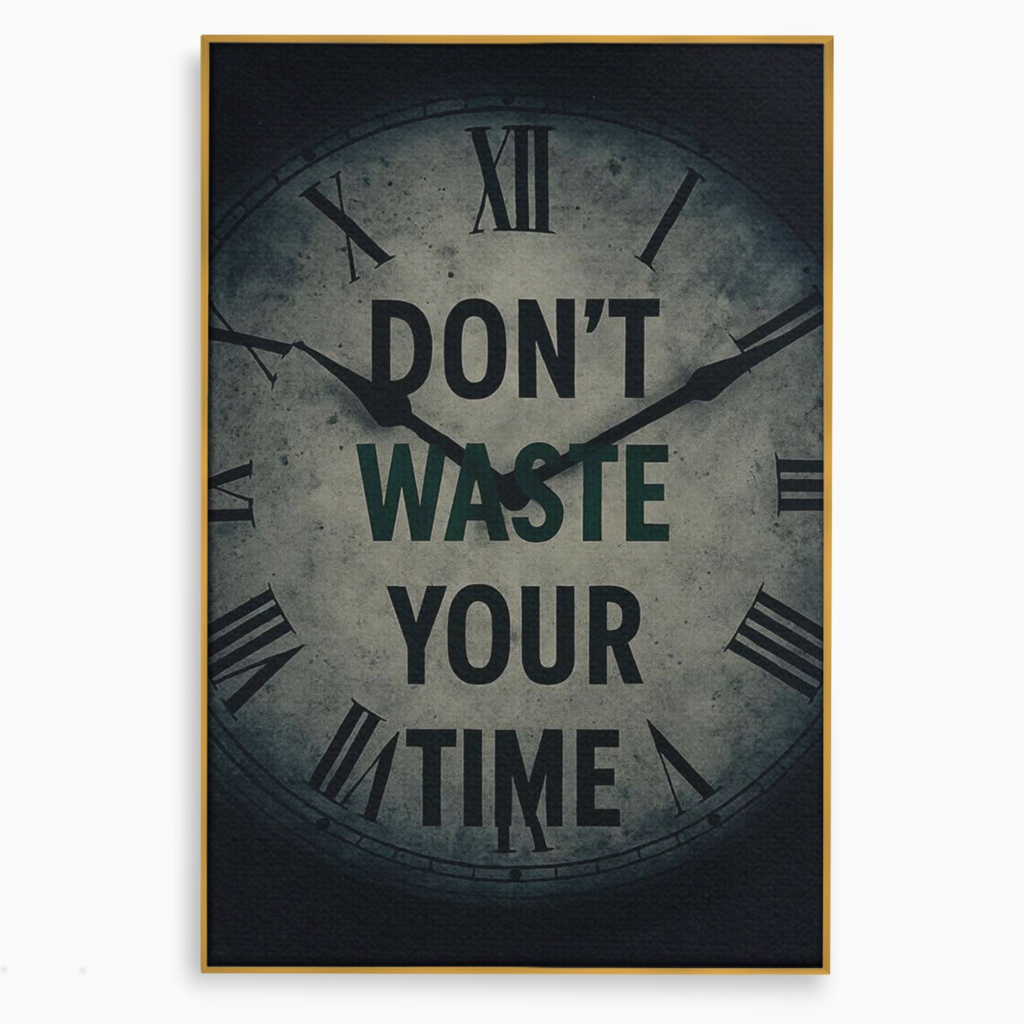 Tablou Canvas Premium LuxCanva® PI1300, Ceasul Timpului, Orologiu, Timp, Motivational, Birou, Living, Culori Vibrante