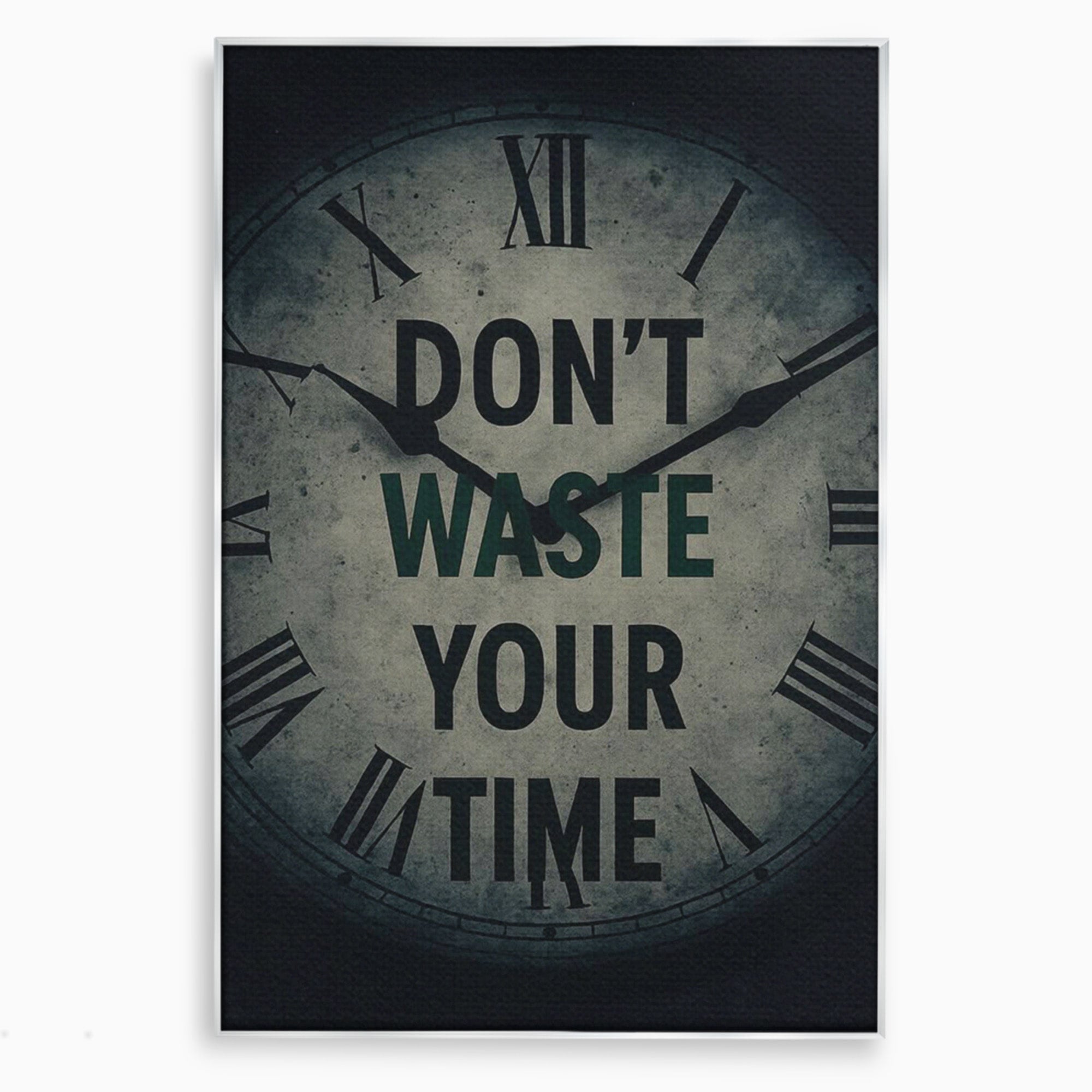 Tablou Canvas Premium LuxCanva® PI1300, Ceasul Timpului, Orologiu, Timp, Motivational, Birou, Living, Culori Vibrante