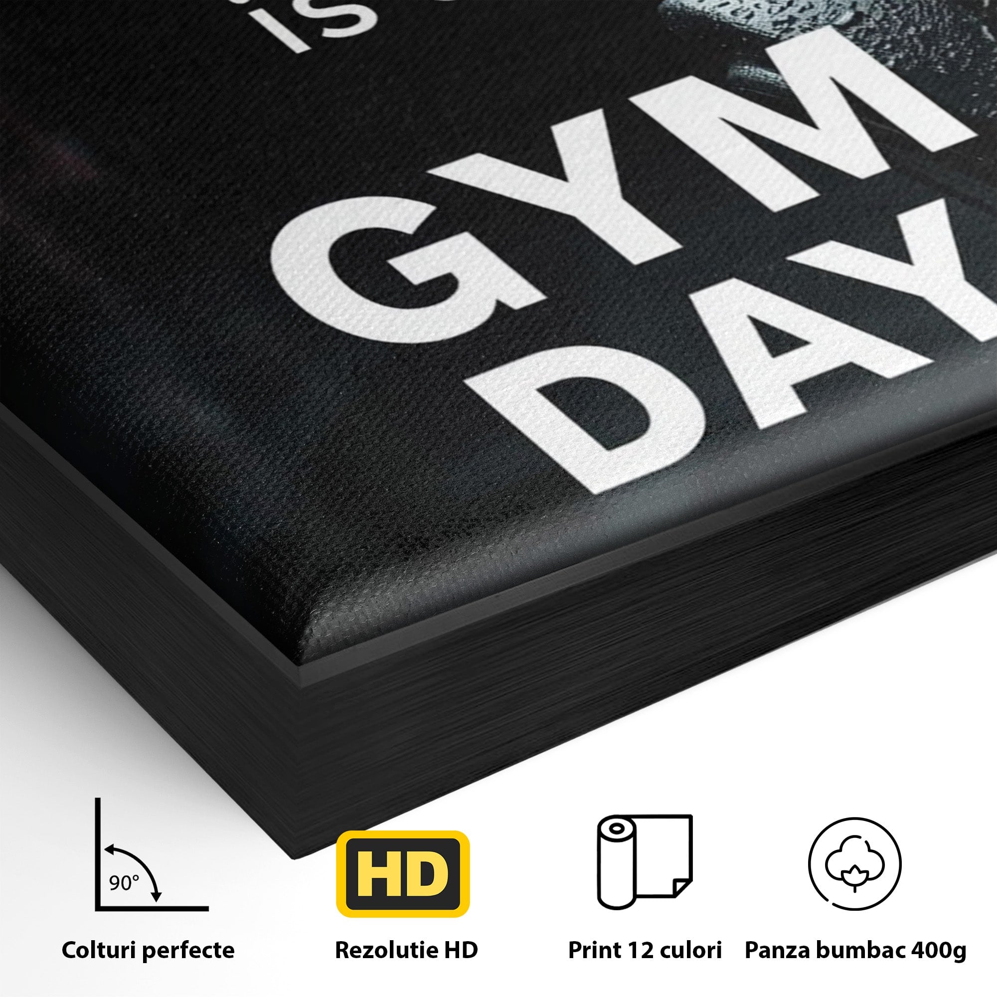 Tablou Canvas Premium LuxCanva® PI1303, Motivatie Fitness, Energie, Motivatie, Antrenament, Sala, Birou, Sport, Culori Vibrante