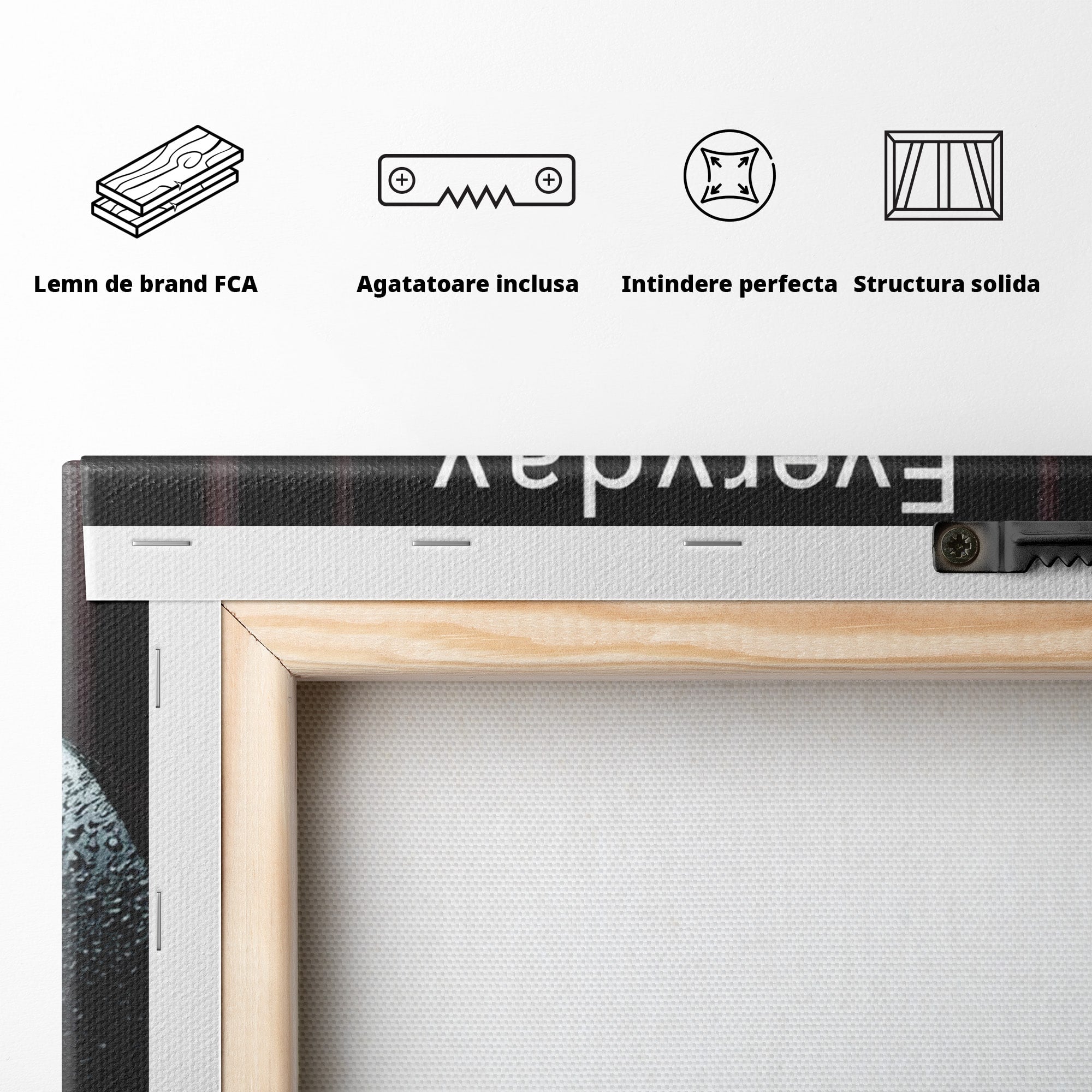 Tablou Canvas Premium LuxCanva® PI1303, Motivatie Fitness, Energie, Motivatie, Antrenament, Sala, Birou, Sport, Culori Vibrante