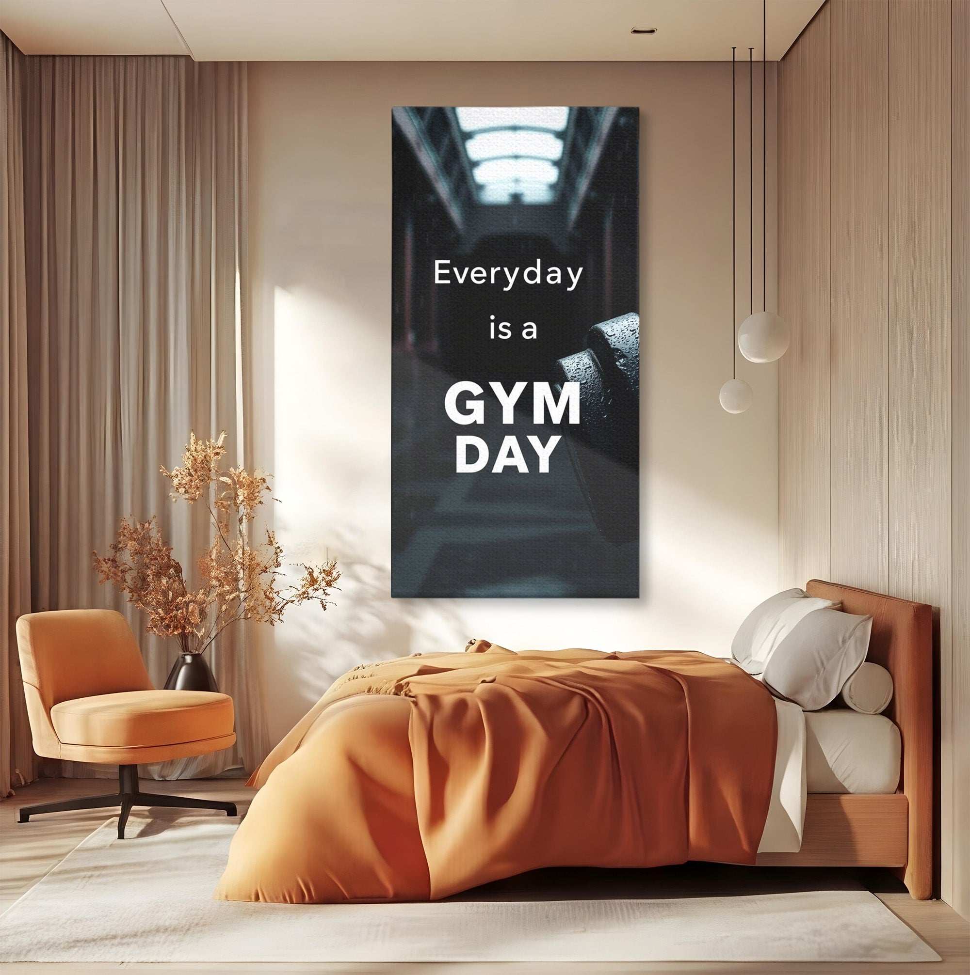 Tablou Canvas Premium LuxCanva® PI1303, Motivatie Fitness, Energie, Motivatie, Antrenament, Sala, Birou, Sport, Culori Vibrante
