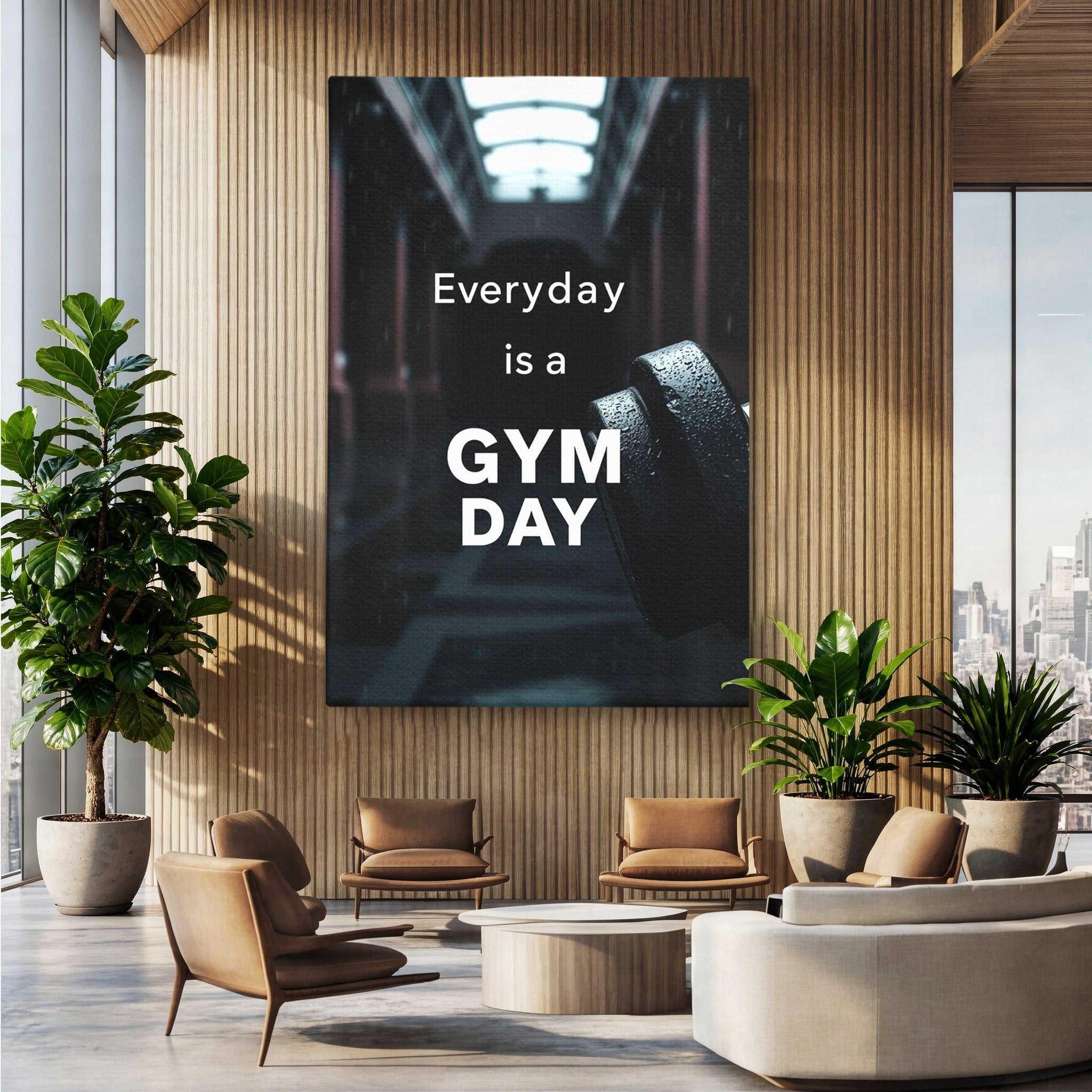 Tablou Canvas Premium LuxCanva® PI1303, Motivatie Fitness, Energie, Motivatie, Antrenament, Sala, Birou, Sport, Culori Vibrante