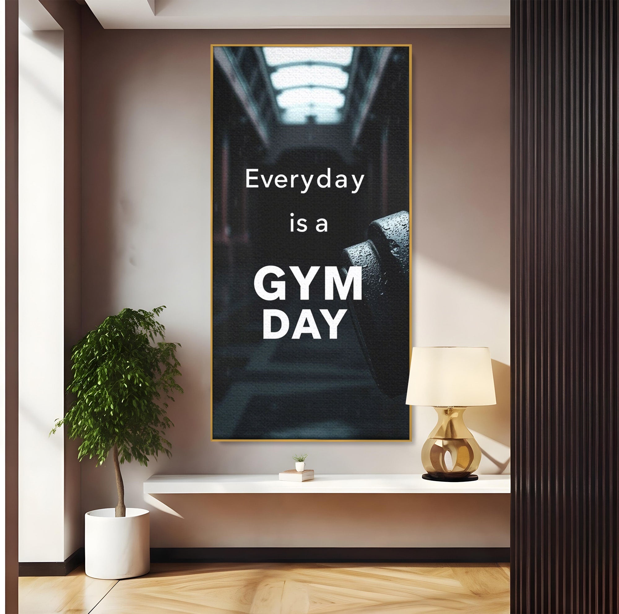 Tablou Canvas Premium LuxCanva® PI1303, Motivatie Fitness, Energie, Motivatie, Antrenament, Sala, Birou, Sport, Culori Vibrante