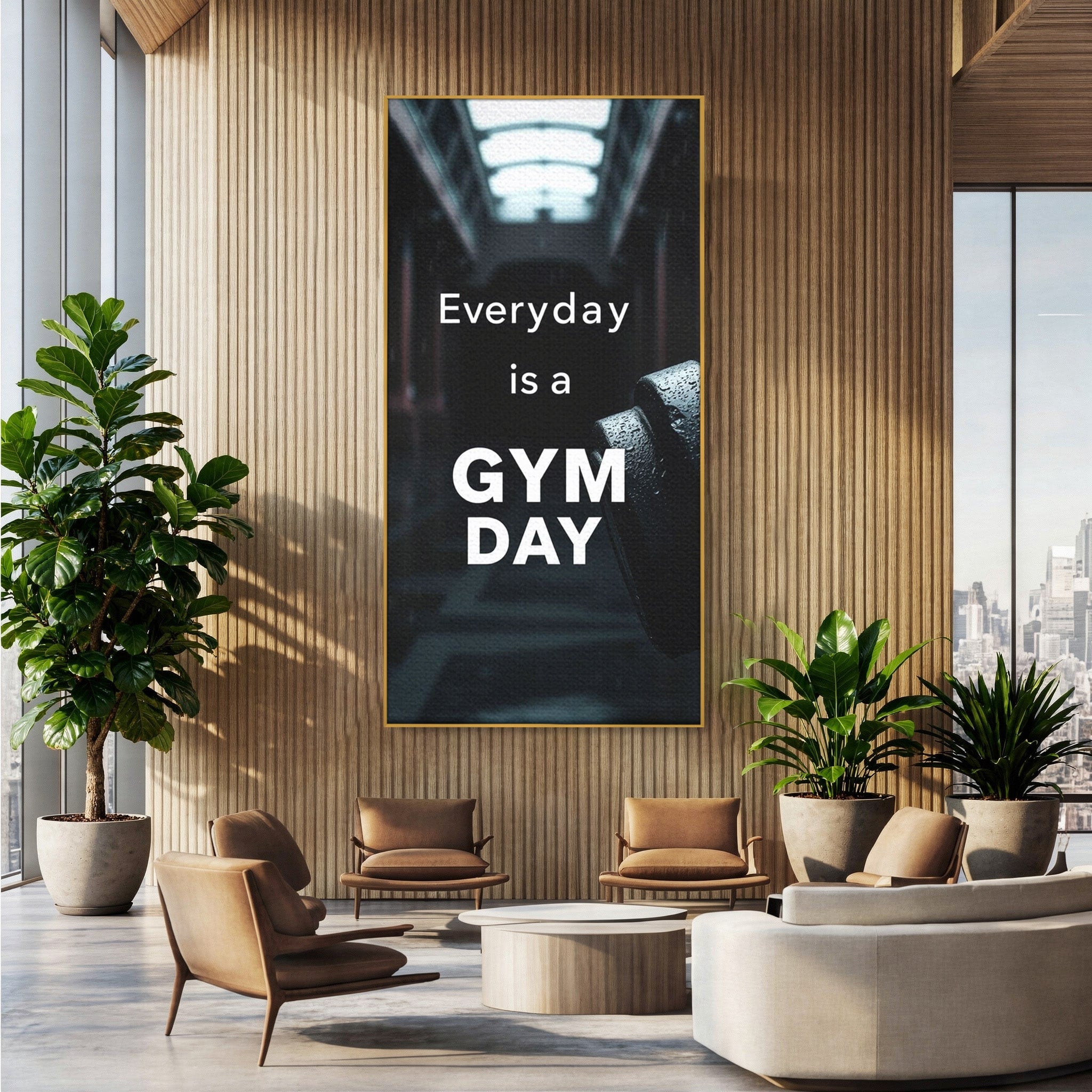 Tablou Canvas Premium LuxCanva® PI1303, Motivatie Fitness, Energie, Motivatie, Antrenament, Sala, Birou, Sport, Culori Vibrante