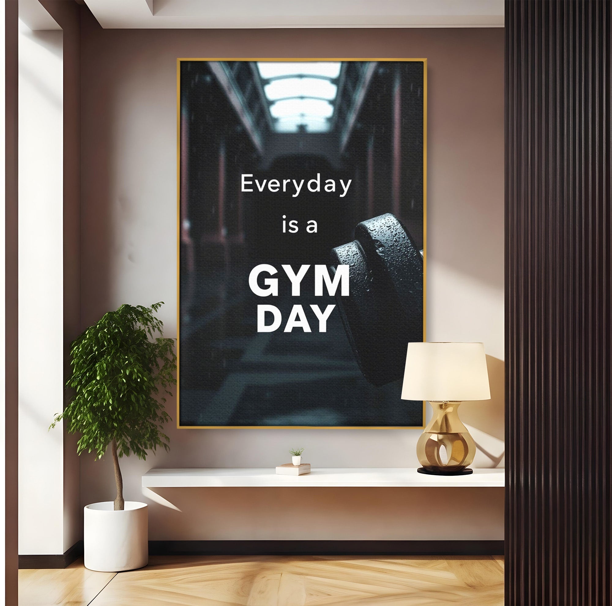 Tablou Canvas Premium LuxCanva® PI1303, Motivatie Fitness, Energie, Motivatie, Antrenament, Sala, Birou, Sport, Culori Vibrante