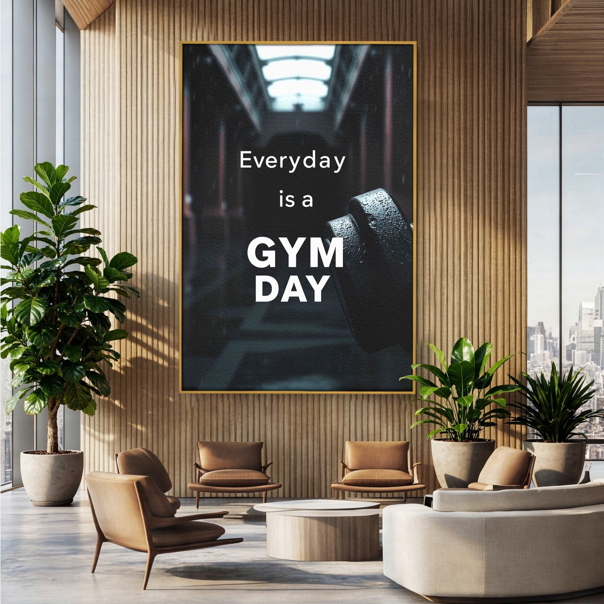Tablou Canvas Premium LuxCanva® PI1303, Motivatie Fitness, Energie, Motivatie, Antrenament, Sala, Birou, Sport, Culori Vibrante
