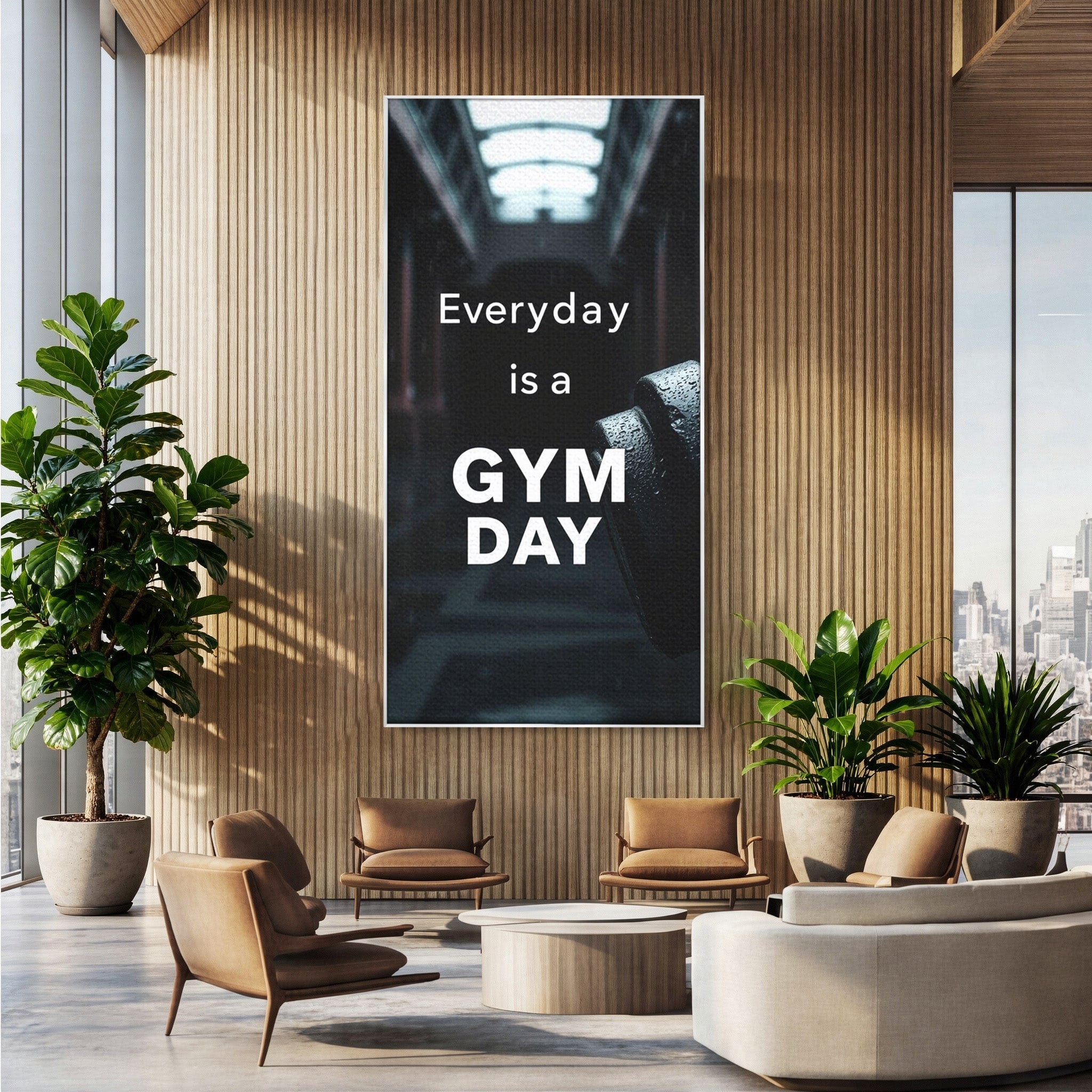 Tablou Canvas Premium LuxCanva® PI1303, Motivatie Fitness, Energie, Motivatie, Antrenament, Sala, Birou, Sport, Culori Vibrante