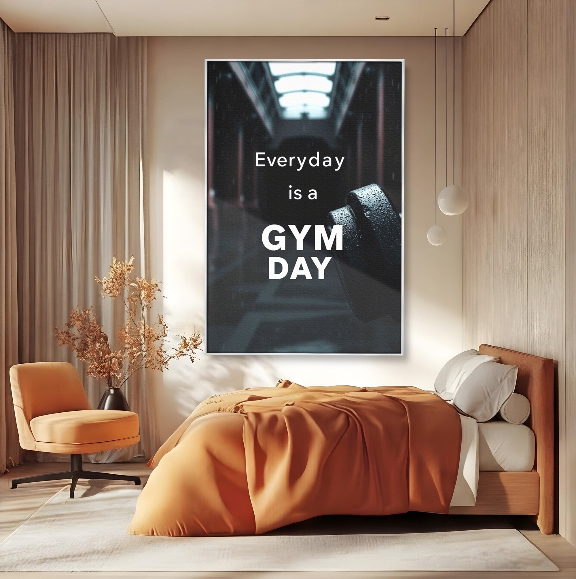 Tablou Canvas Premium LuxCanva® PI1303, Motivatie Fitness, Energie, Motivatie, Antrenament, Sala, Birou, Sport, Culori Vibrante