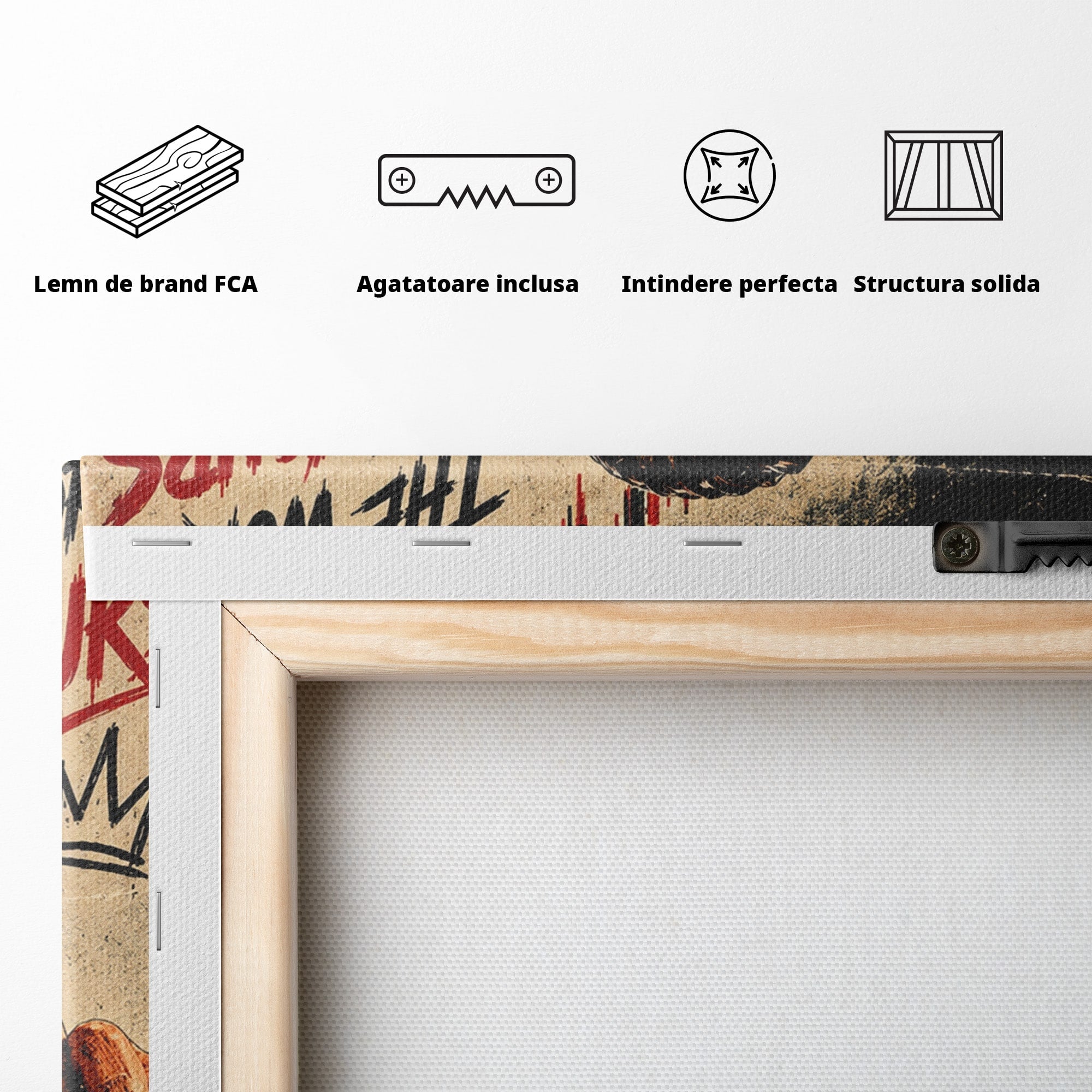 Tablou Canvas Premium LuxCanva® PI1304, Motivational Money, DiCaprio, Bani, Grafice, Birou, Inspiratie, Culori Vibrante