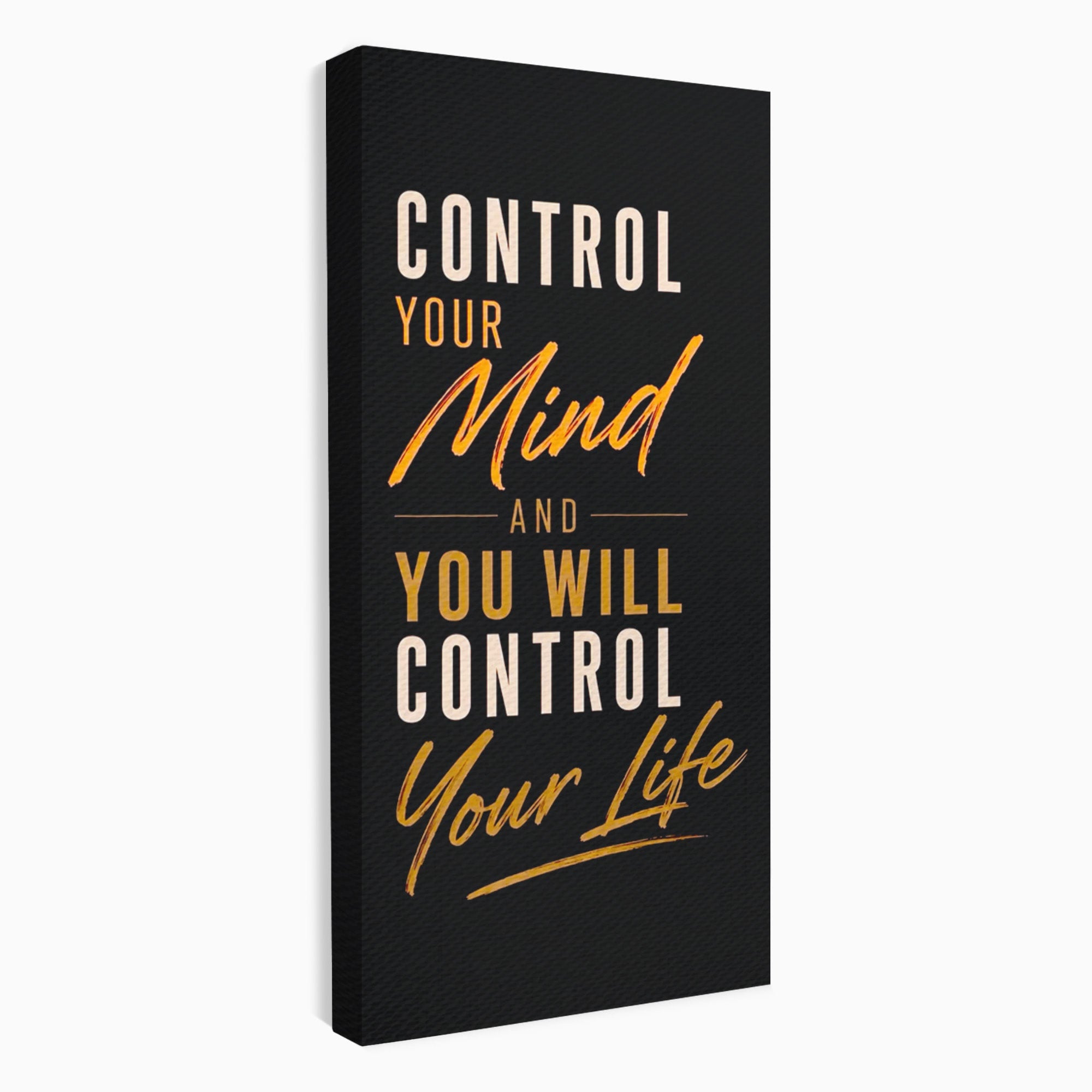 Tablou Canvas Premium LuxCanva® PI1305, Controlul Mintii, Motivational, Citat, Inspirational, Birou, Dormitor, Culori Vibrante