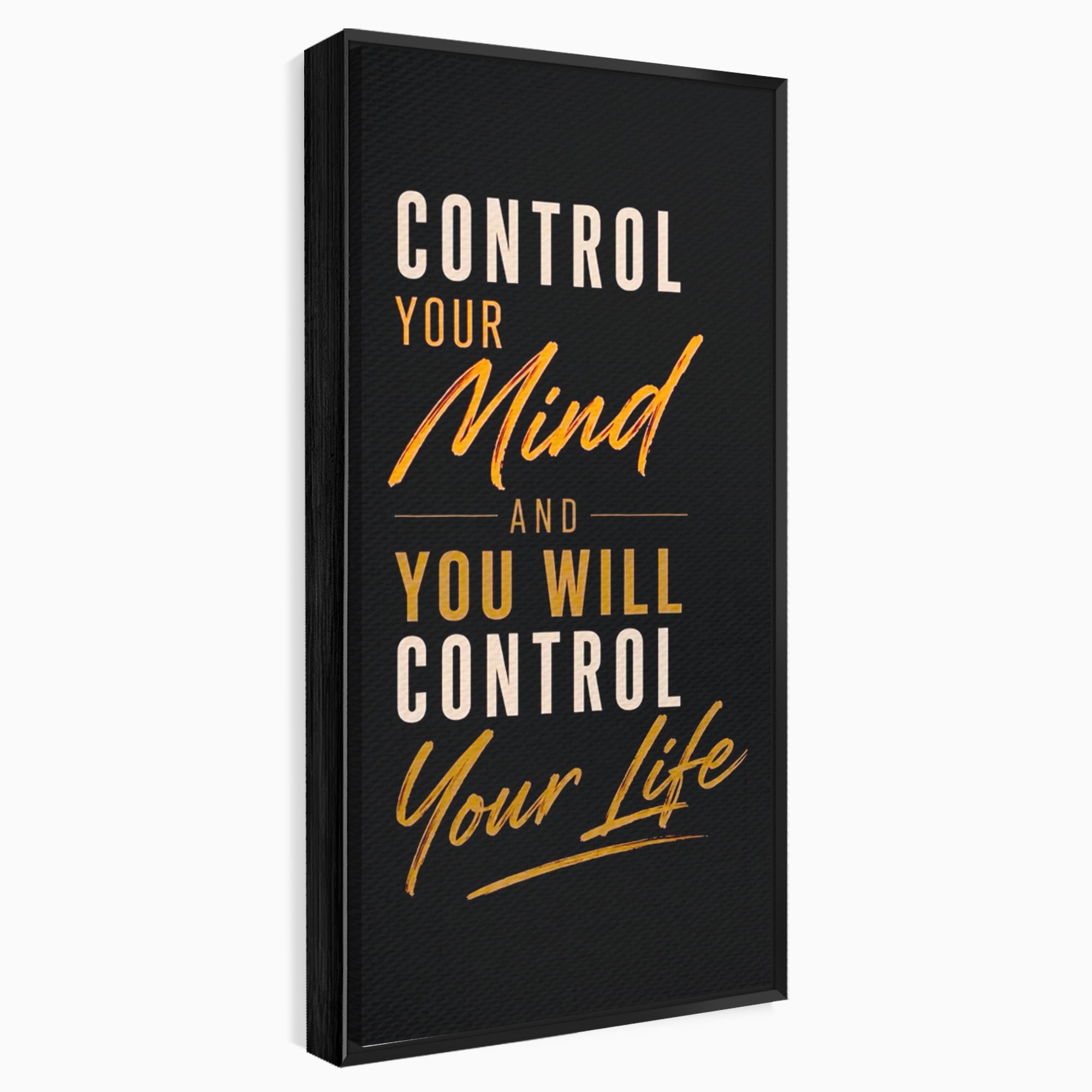 Tablou Canvas Premium LuxCanva® PI1305, Controlul Mintii, Motivational, Citat, Inspirational, Birou, Dormitor, Culori Vibrante