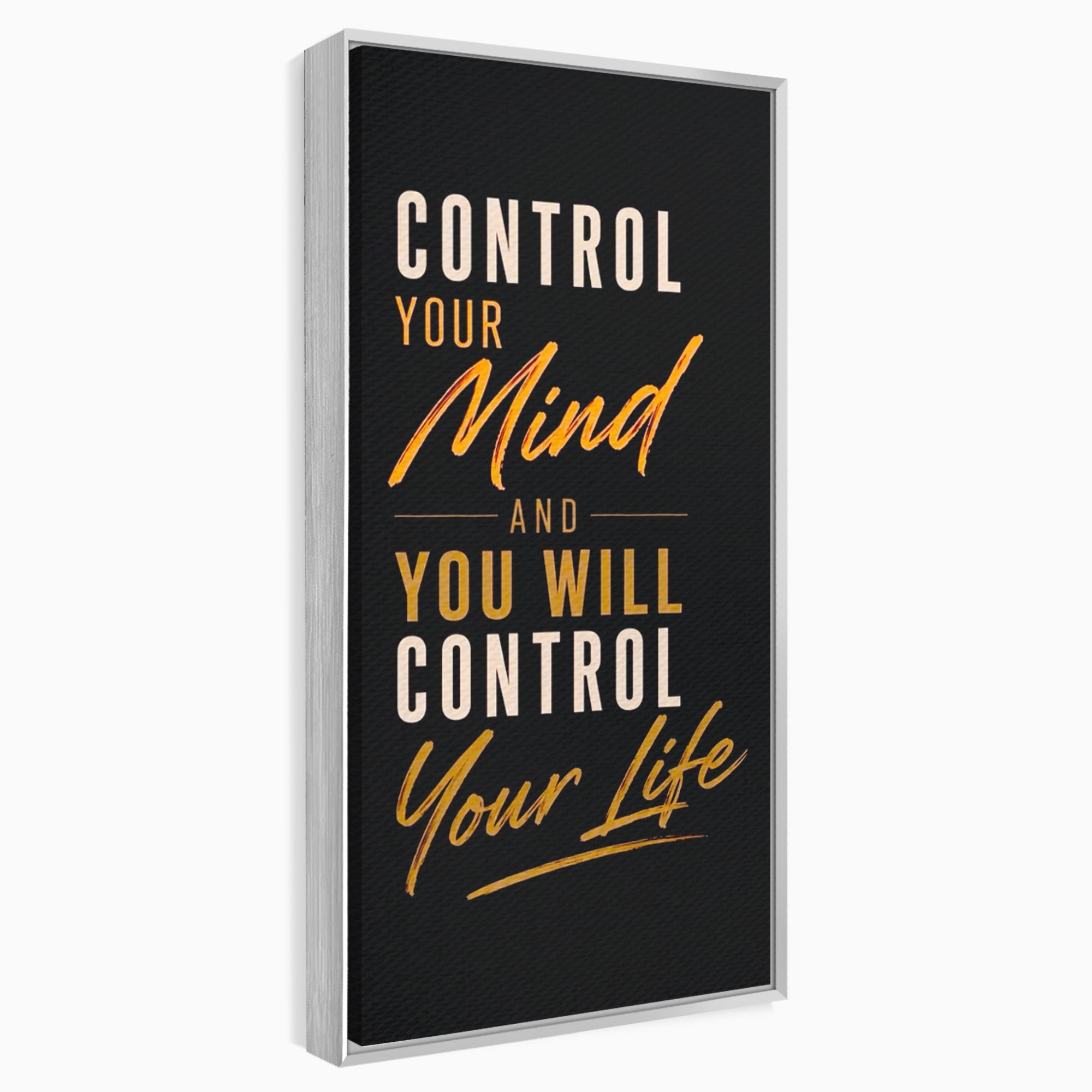 Tablou Canvas Premium LuxCanva® PI1305, Controlul Mintii, Motivational, Citat, Inspirational, Birou, Dormitor, Culori Vibrante