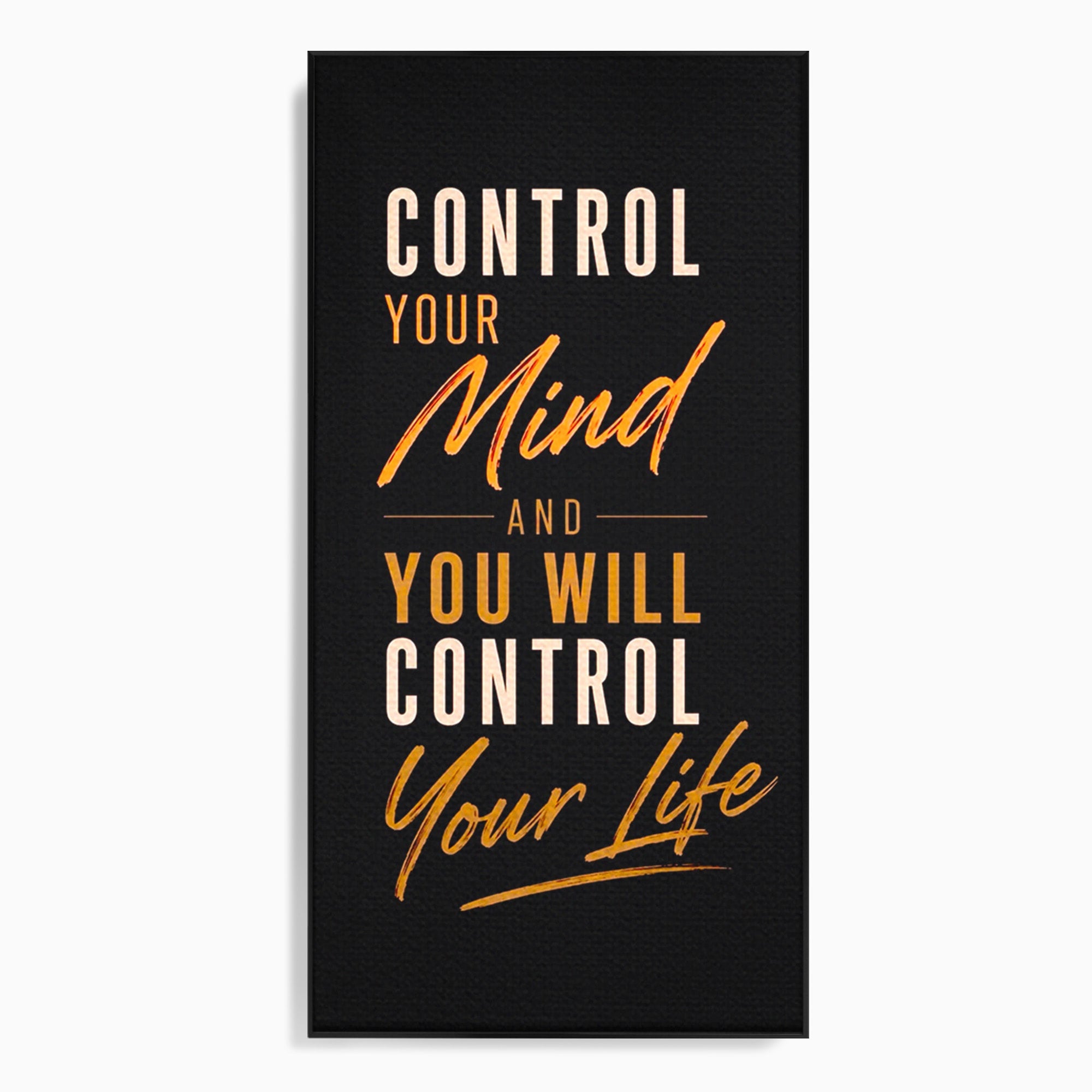 Tablou Canvas Premium LuxCanva® PI1305, Controlul Mintii, Motivational, Citat, Inspirational, Birou, Dormitor, Culori Vibrante