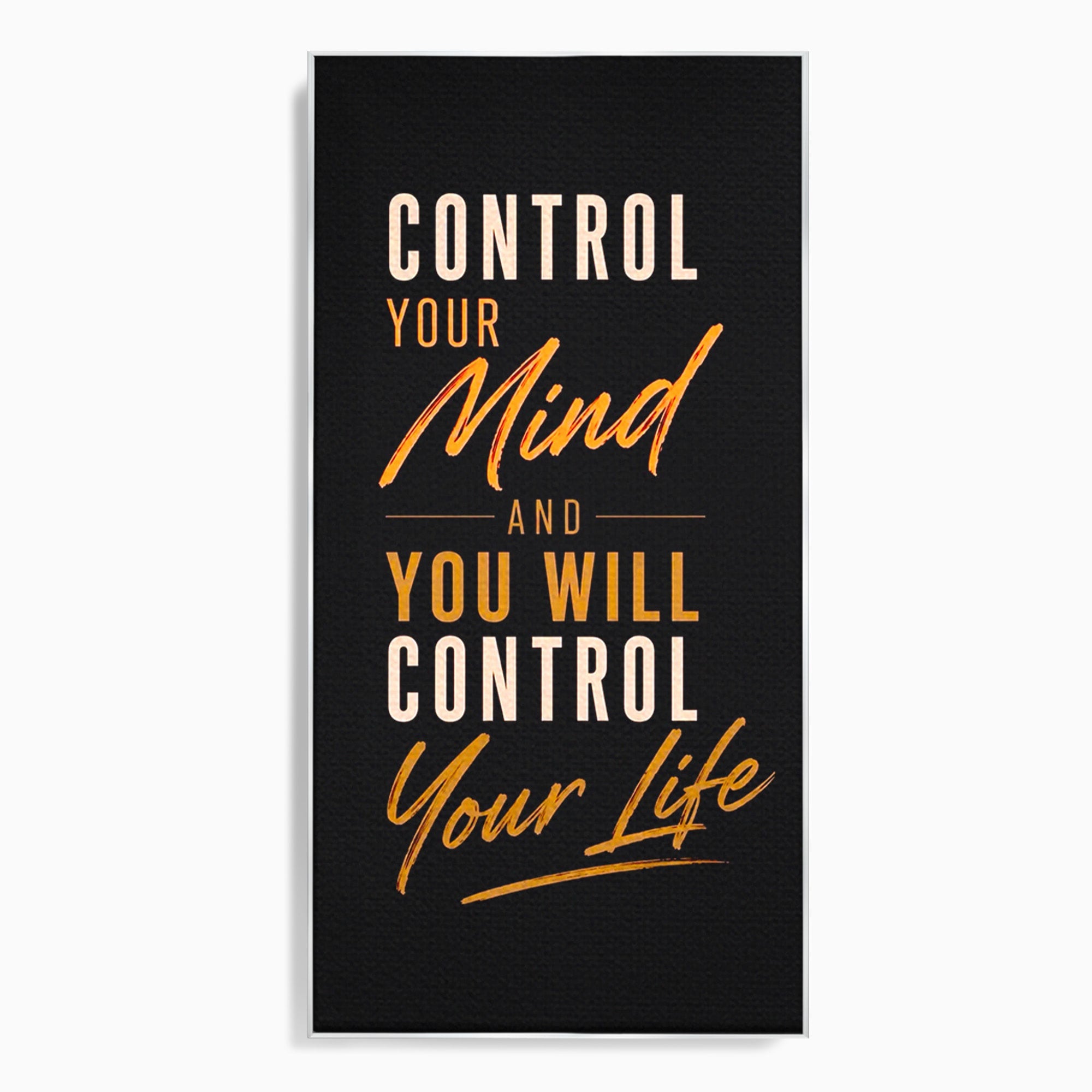Tablou Canvas Premium LuxCanva® PI1305, Controlul Mintii, Motivational, Citat, Inspirational, Birou, Dormitor, Culori Vibrante