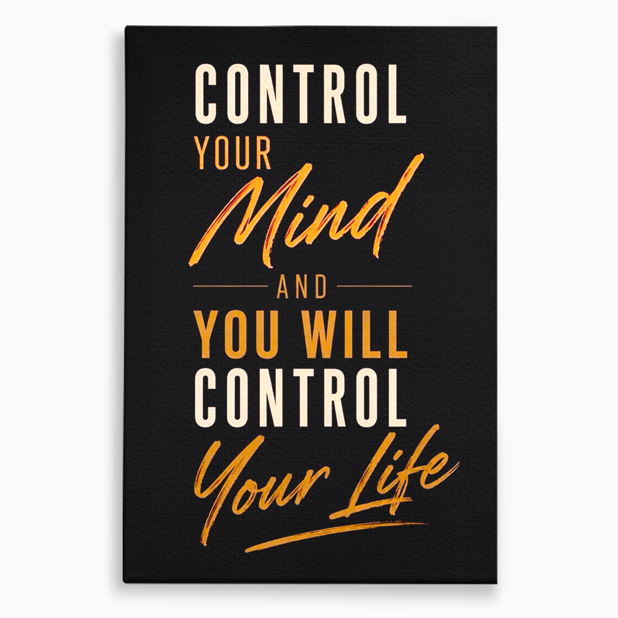Tablou Canvas Premium LuxCanva® PI1305, Controlul Mintii, Motivational, Citat, Inspirational, Birou, Dormitor, Culori Vibrante