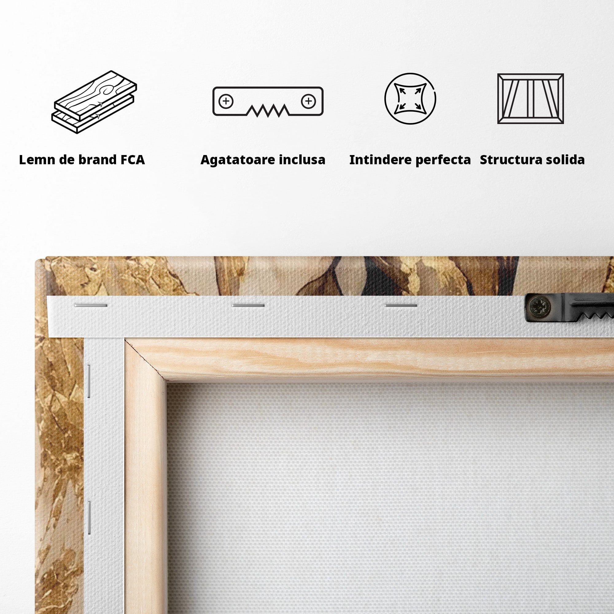 Tablou Canvas Premium LuxCanva® PI1309, Impreuna In Eternitate, Maini, Dragoste, Abstract, Legatura, Dormitor, Living, Culori Vibrante