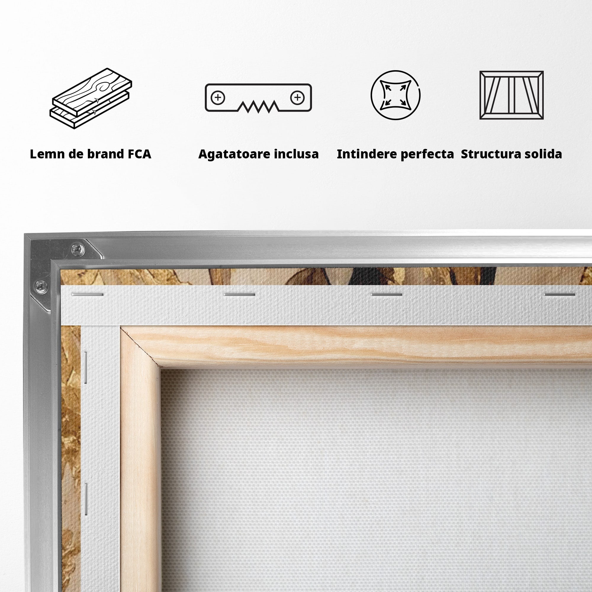 Tablou Canvas Premium LuxCanva® PI1309, Impreuna In Eternitate, Maini, Dragoste, Abstract, Legatura, Dormitor, Living, Culori Vibrante