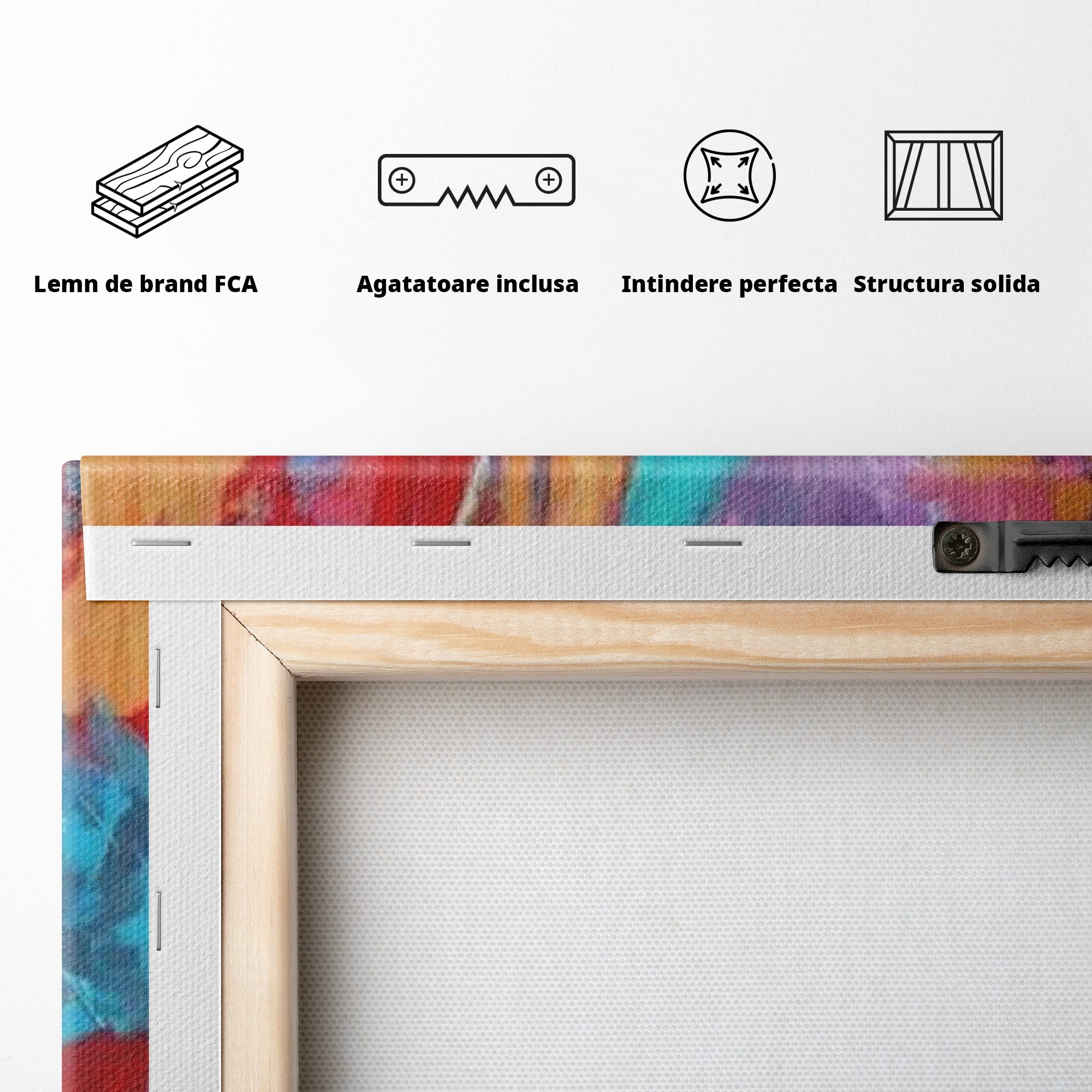 Tablou Canvas Premium LuxCanva® PI1310, Visare In Culori, Femeie, Abstract, Relaxare, Dormitor, Arta Moderna, Culori Vibrante
