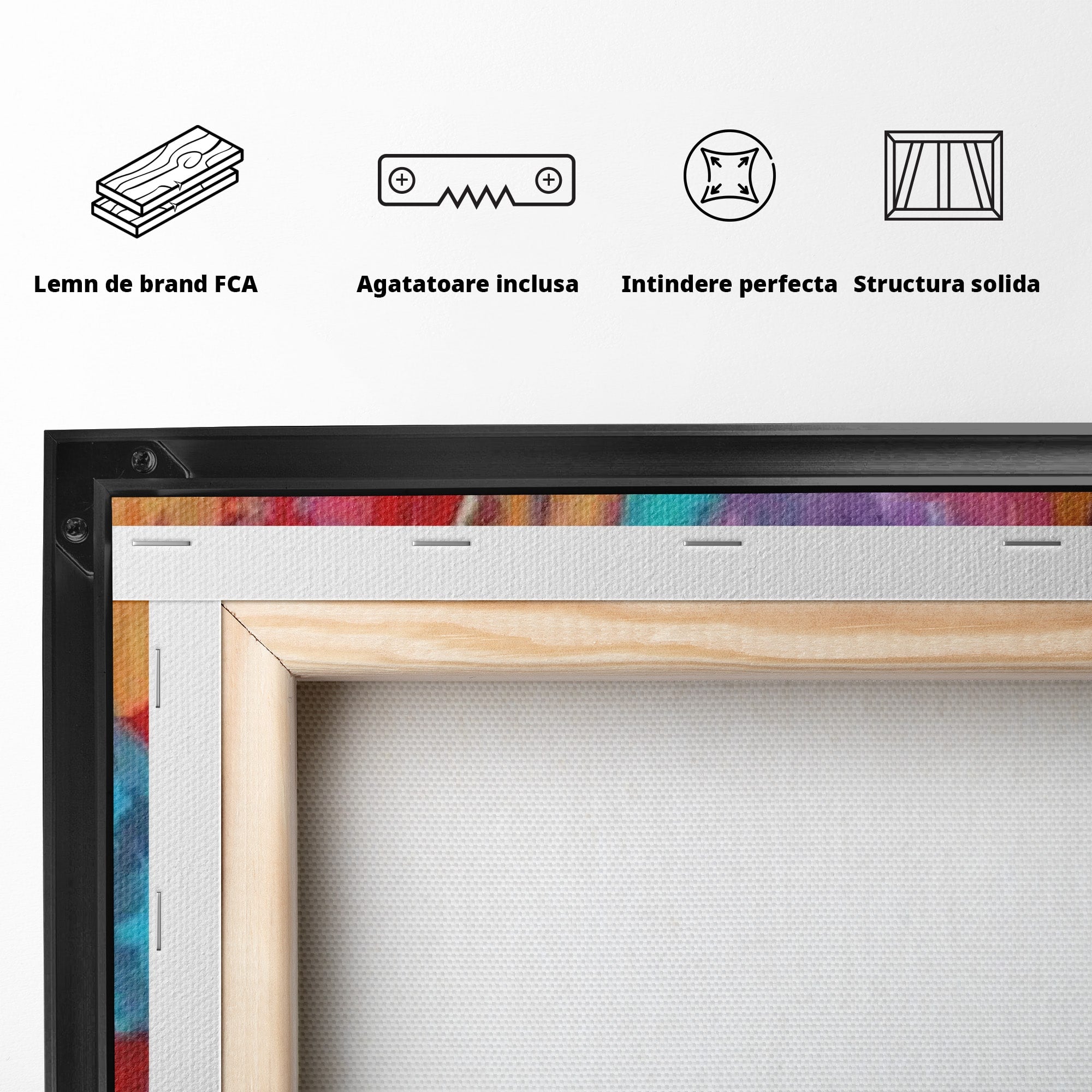 Tablou Canvas Premium LuxCanva® PI1310, Visare In Culori, Femeie, Abstract, Relaxare, Dormitor, Arta Moderna, Culori Vibrante
